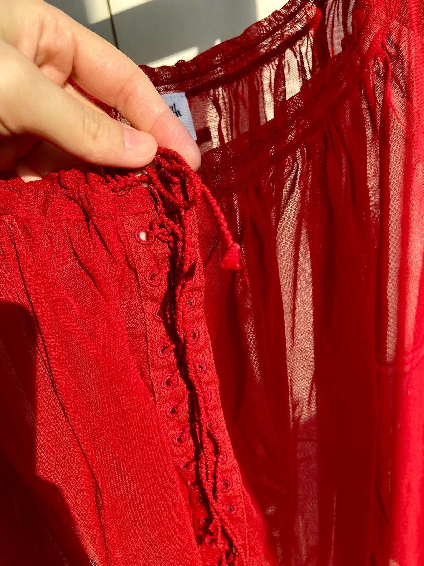 Jean Paul Gaultier Jean Paul Gaultier Tulle Top 98 New Japan Made Tie Detail Size S / US 4 / IT 40 - 3 Thumbnail