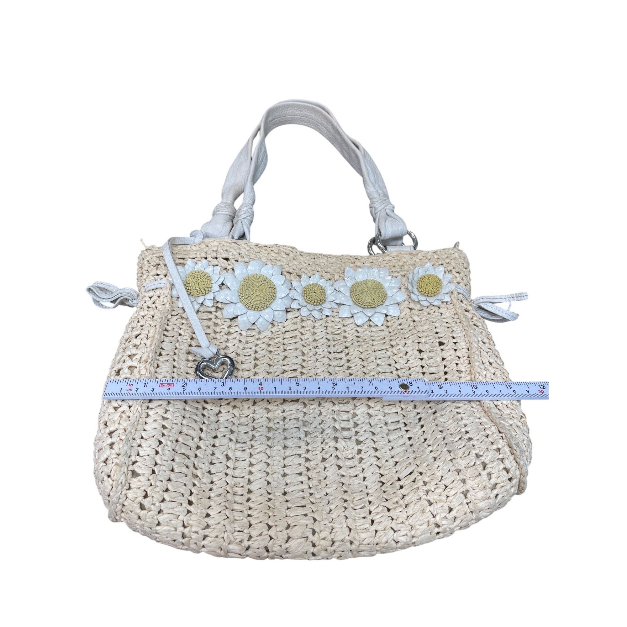 Brighton Brighton womans beige straw raffia leather handle shoulder b Size ONE SIZE - 6 Thumbnail