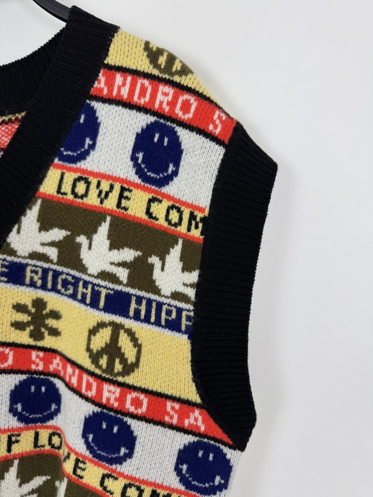 Sandro Sandro x Smiley Sleeveless Sweater With Motif Size M / US 6-8 / IT 42-44 - 5 Thumbnail