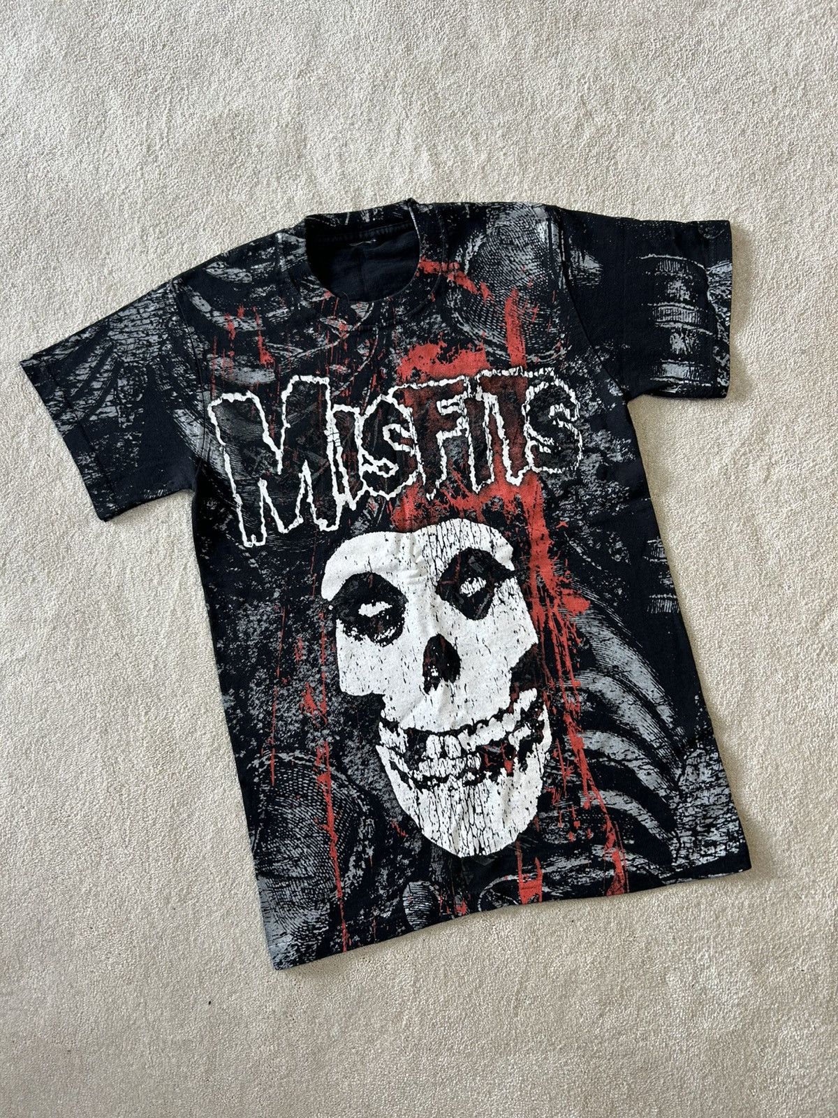 Misfits × Vintage Vintage Full Print Misfits rare t-shirt rap 90 USA Size US S / EU 44-46 / 1 - 1 Thumbnail