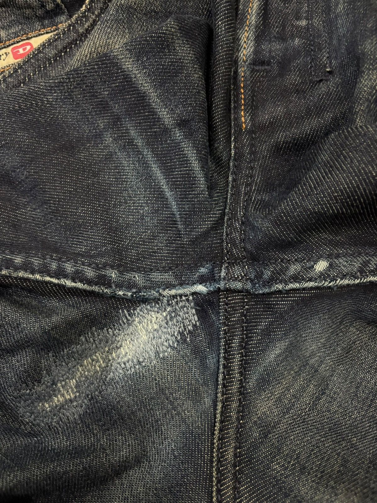 Diesel Vintage Diesel Zatiny Button Fly Mud Wash Flare Jeans Size US 35 - 3 Thumbnail