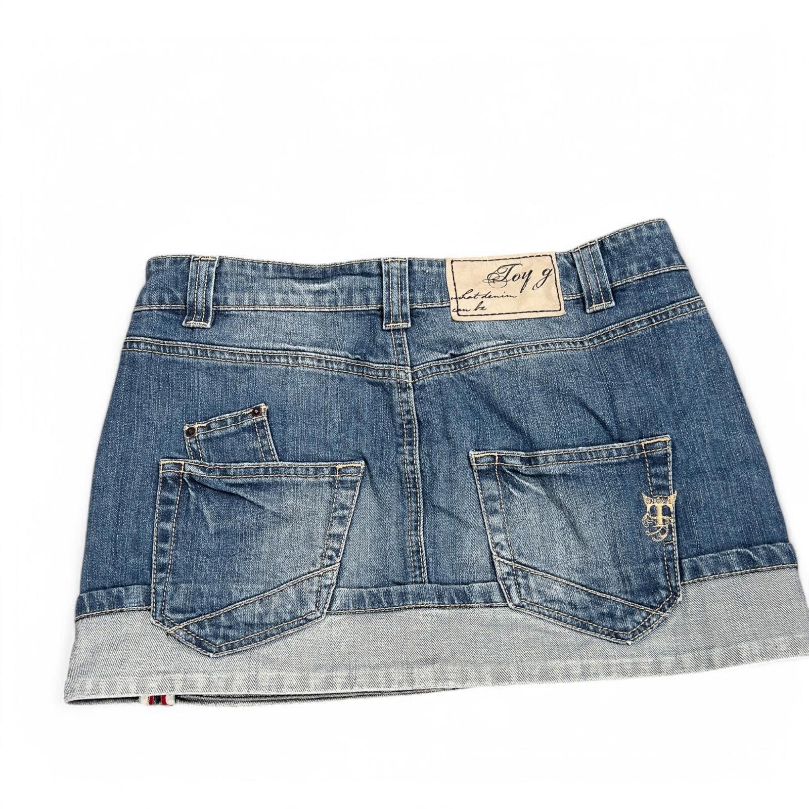 Other Vintage TOY G Denim Mini Skirt Size 28 Y2K Italy Size 27" / US 4 / IT 40 - 6 Thumbnail