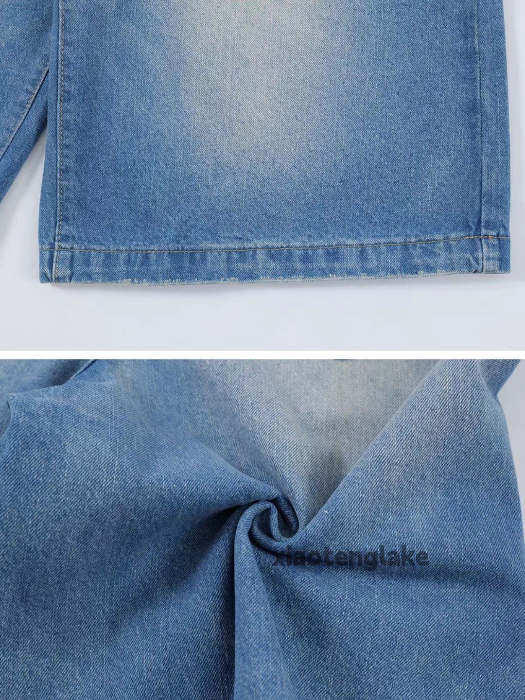 Jean Washed faded cleanfit yuppie y2k loose baggy shorts Size US 33 - 7 Thumbnail