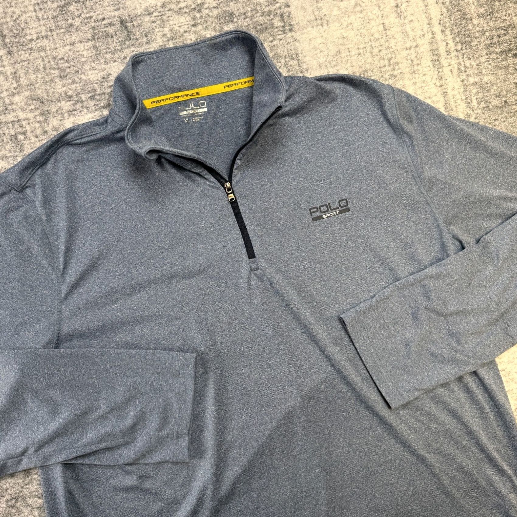 Vintage Polo Sport Ralph Lauren Shirt Mens XL Blue 1/4 Zip Performance Thermo Golf Polo Shirt Size US XL / EU 56 / 4 - 2 Thumbnail