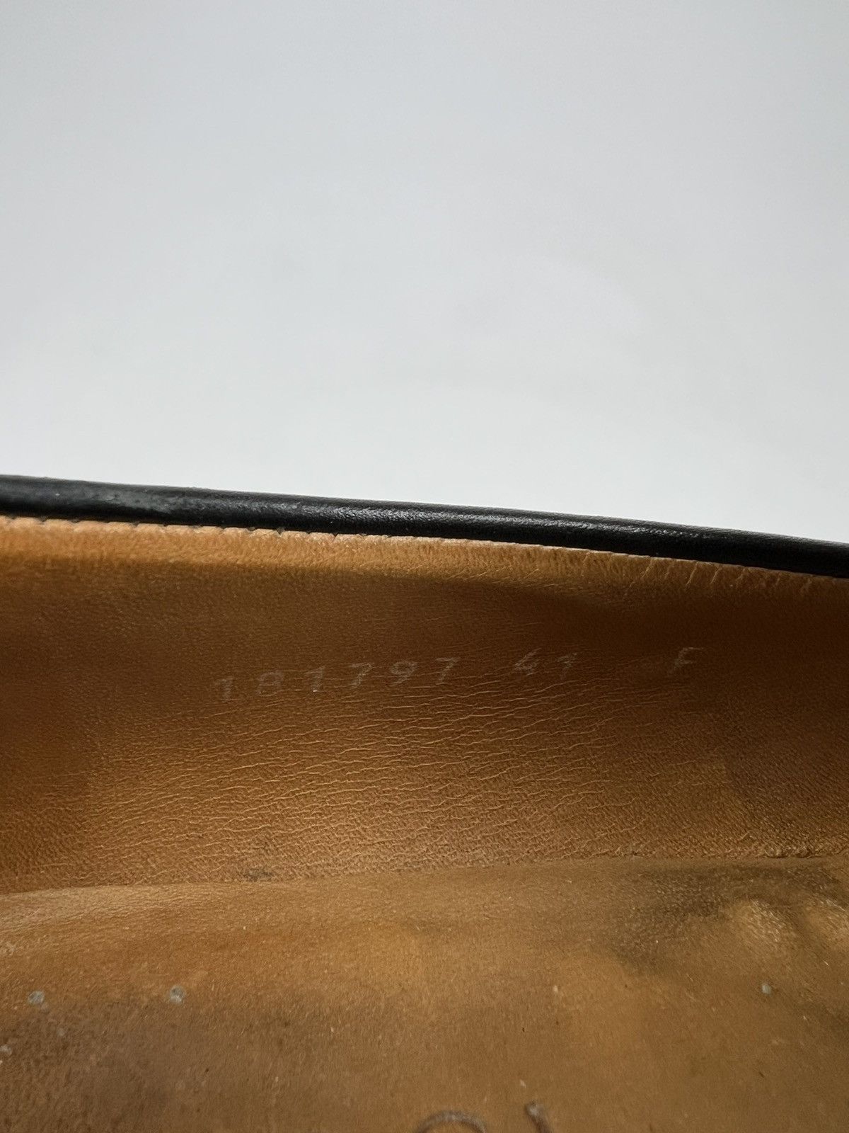 Gucci GUCCI Loafers Leather GG Monogram Canvas Embossed Logo Black Size US 7.5 / EU 40-41 - 21 Thumbnail