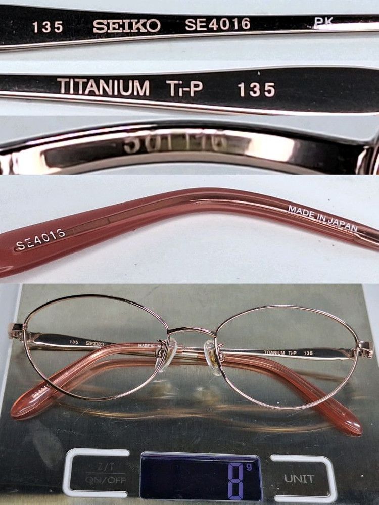 Seiko SEIKO Stella SE4016 Pure Titanium Oval Glasses Pink Gold Size ONE SIZE - 2 Thumbnail