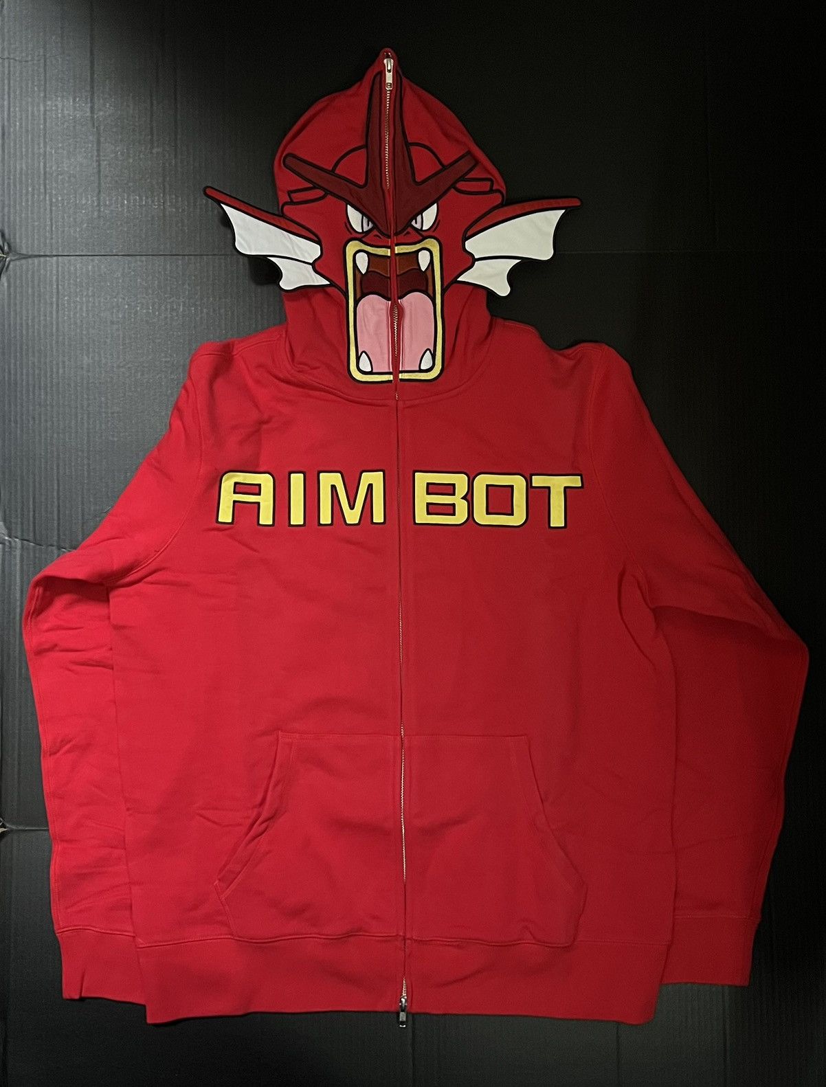 Ecosys Aimbot Shiny Gyarados Pokemon Hoodie - Red Size US L / EU 52-54 / 3 - 2 Thumbnail
