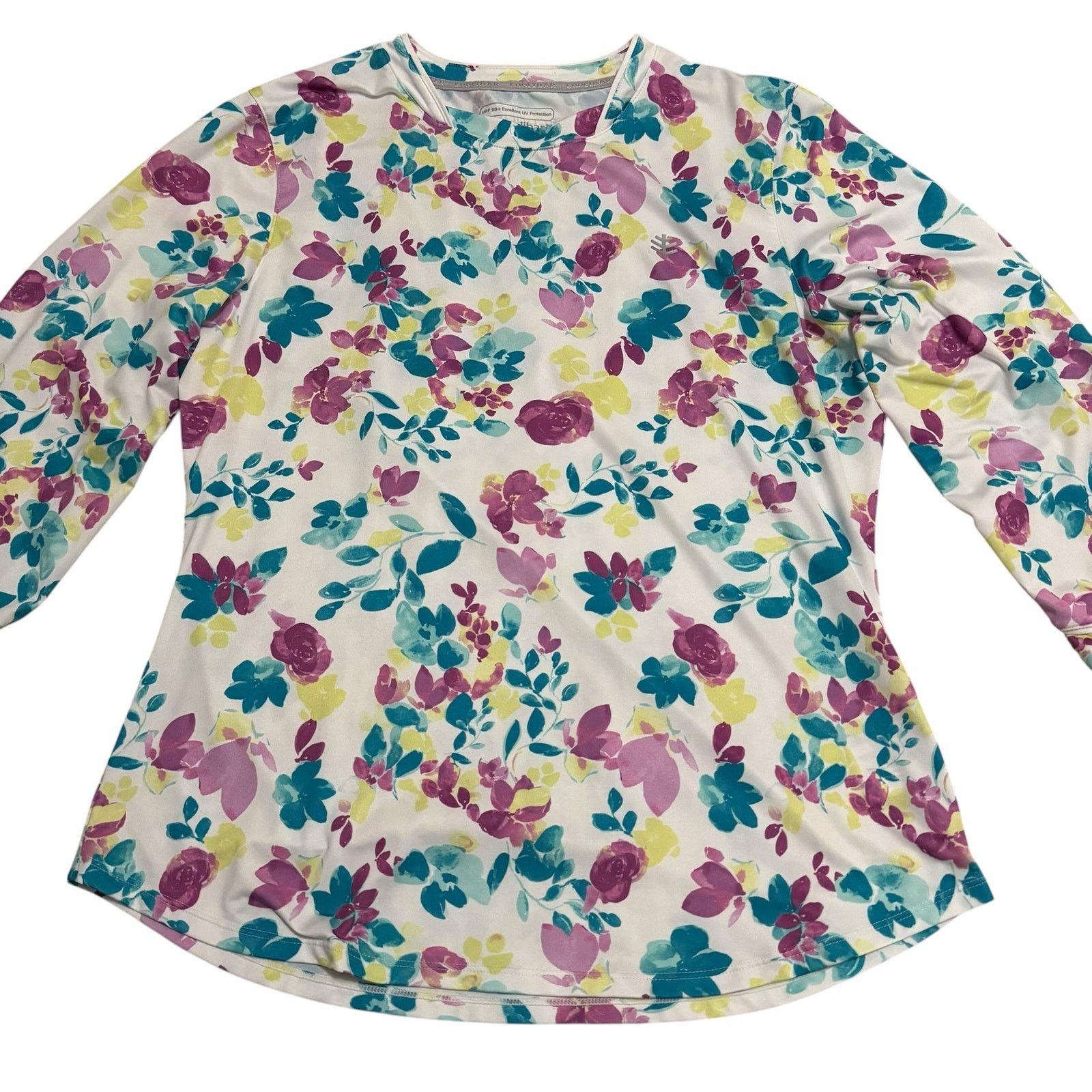 Other Coolibar Match Point Tennis Tee Sun Protection Floral Medium Size M / US 6-8 / IT 42-44 - 3 Thumbnail