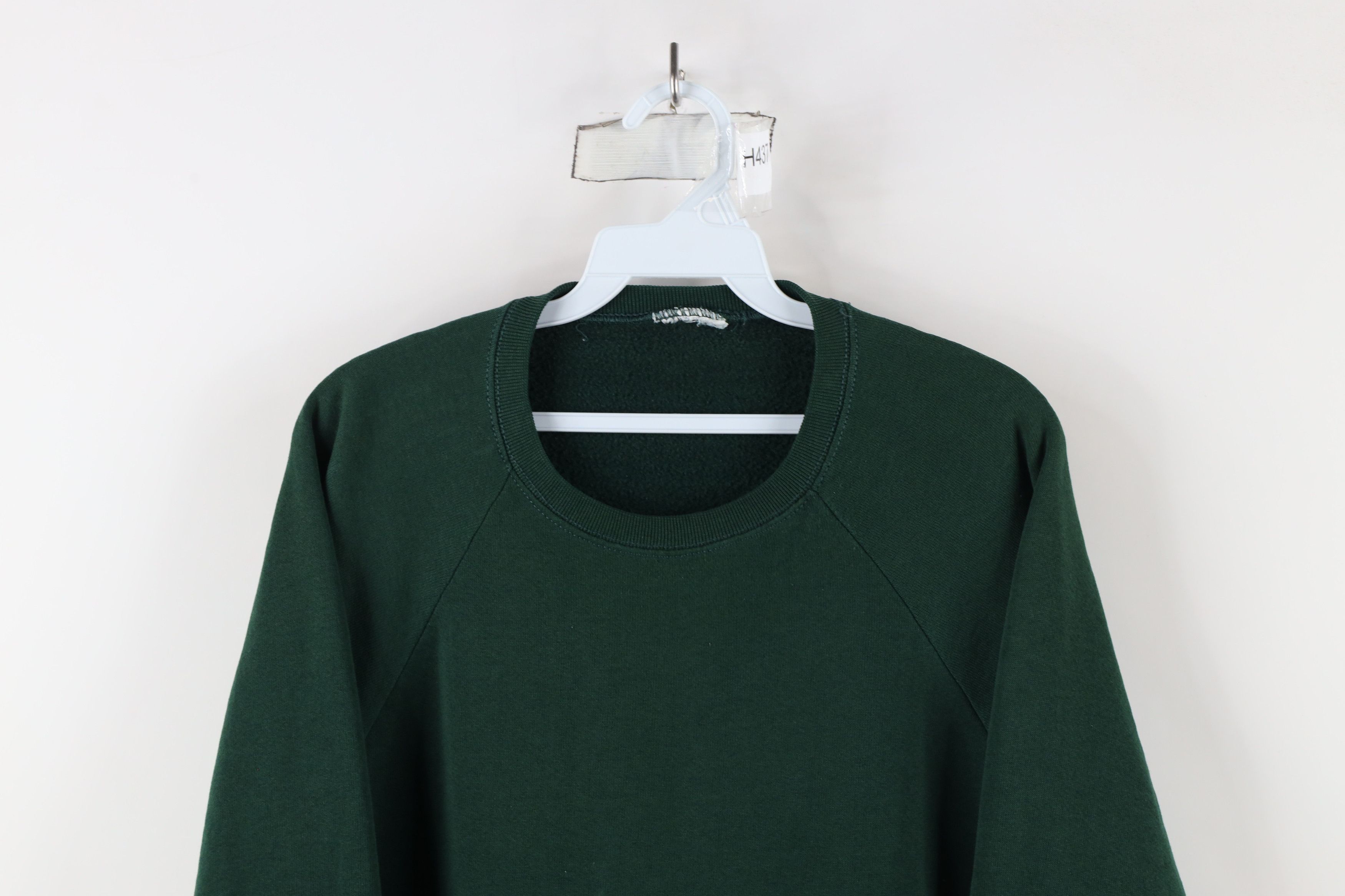 Vintage Vintage 90s Streetwear Boxy Fit Crewneck Sweatshirt Green Size US XL / EU 56 / 4 - 2 Thumbnail