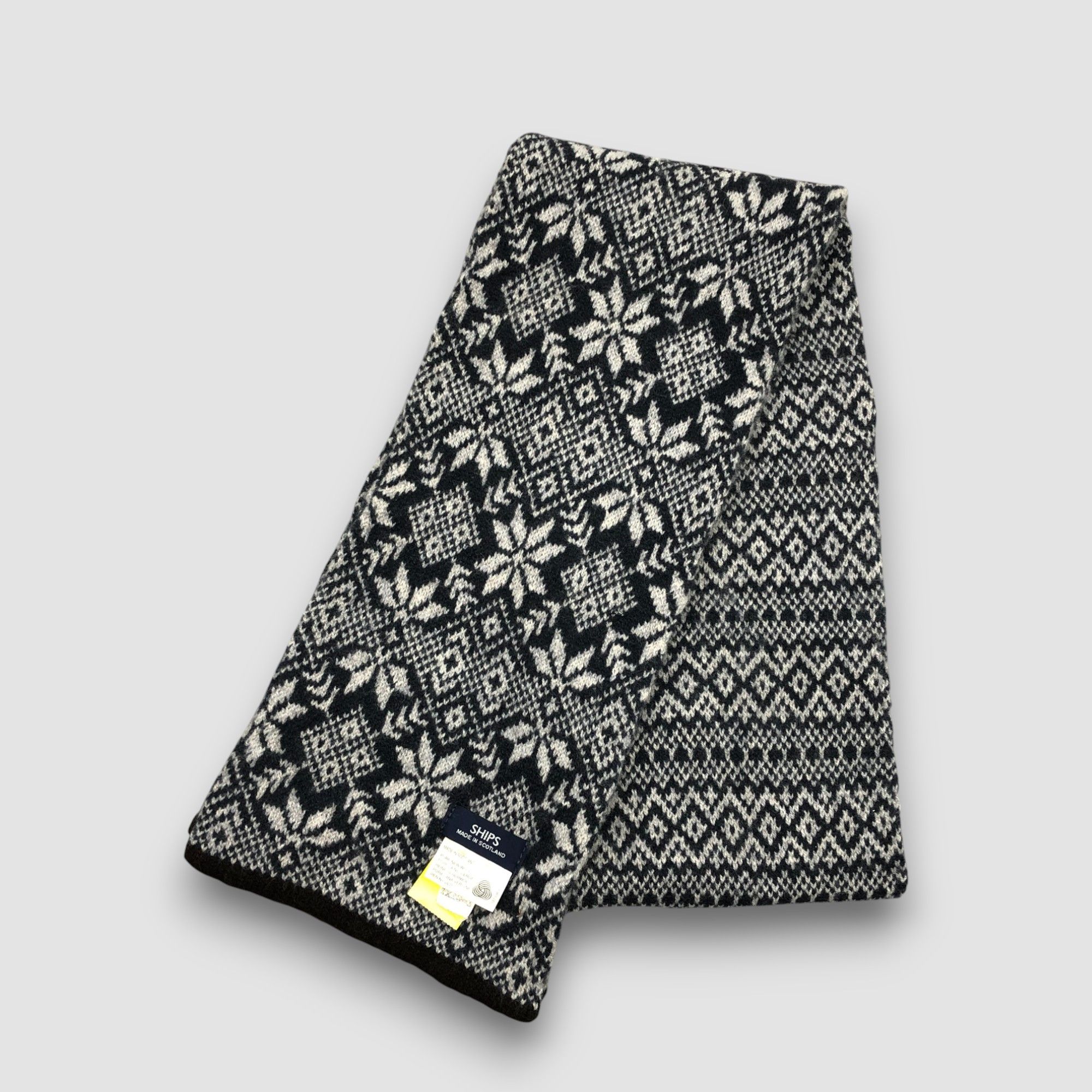 SHIPS Vintage Ship Scarf Muffler Knit Wool Winter Neckwear Scarves Size ONE SIZE - 3 Thumbnail