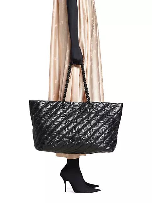 Balenciaga o1mt1gz1224 Size: OS / Crush Large Carry All Tote Bag Size ONE SIZE - 3 Thumbnail