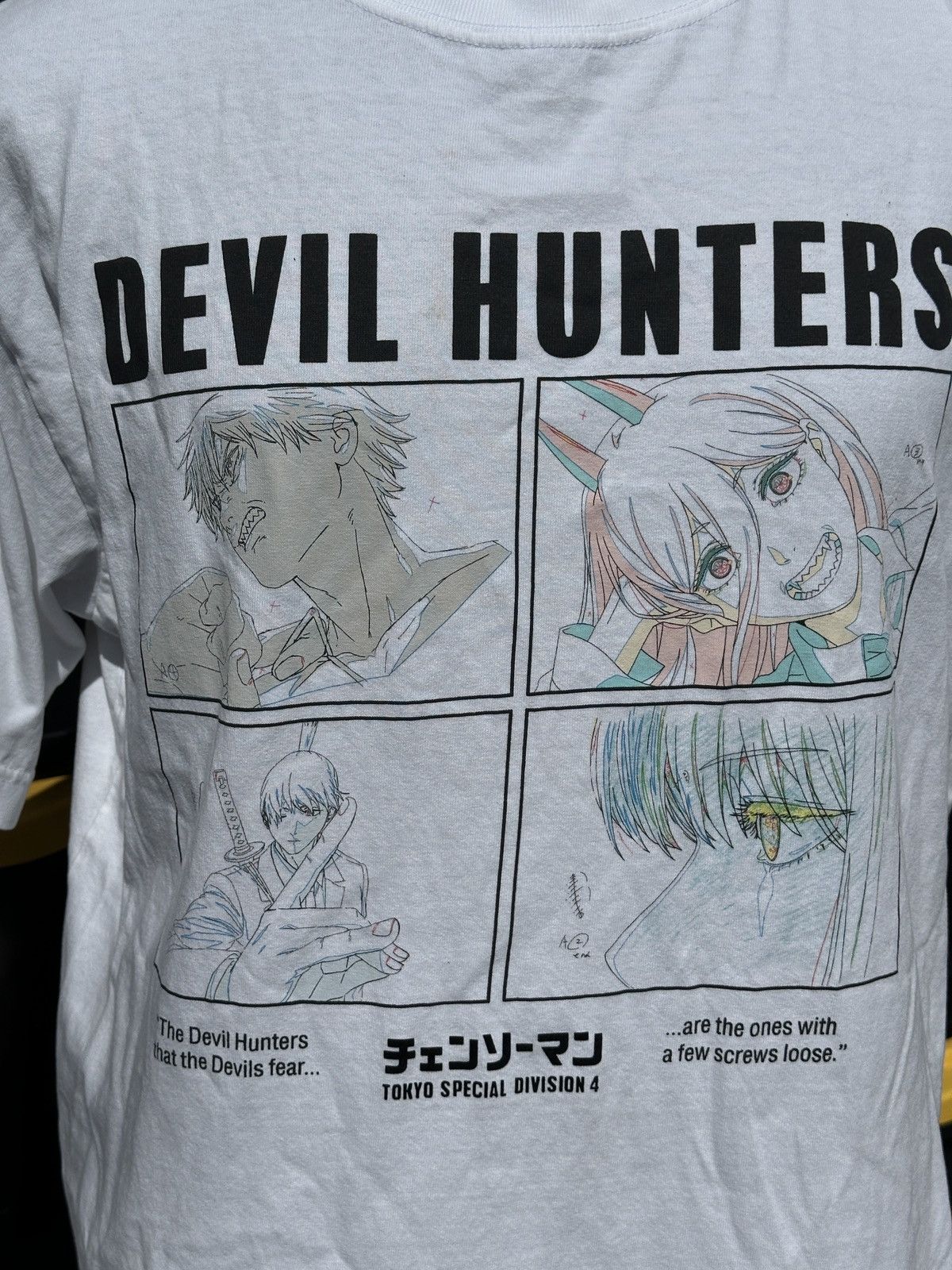 Uniqlo PreOwned Uniqlo Chainsaw Man Denji Power Aki Makima Men's M Size US M / EU 48-50 / 2 - 3 Thumbnail