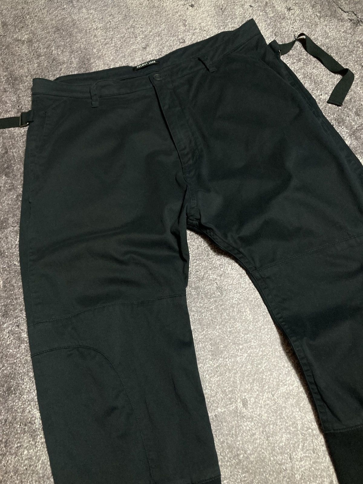 Helmut Lang Helmut Lang Black Biker Pants Techwear Archive Bondage Size US 34 / EU 50 - 3 Thumbnail