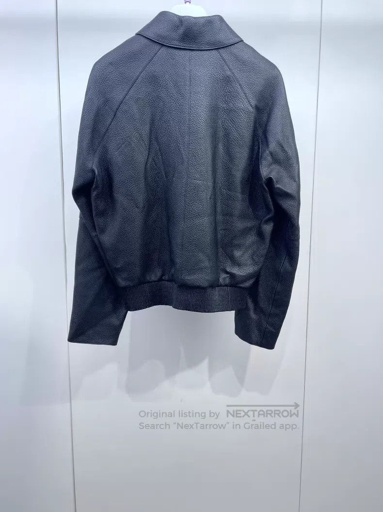 Hermes Hermes Black pebble leather collar zipper leather jacket. Size XS / US 0-2 / IT 36-38 - 2 Thumbnail