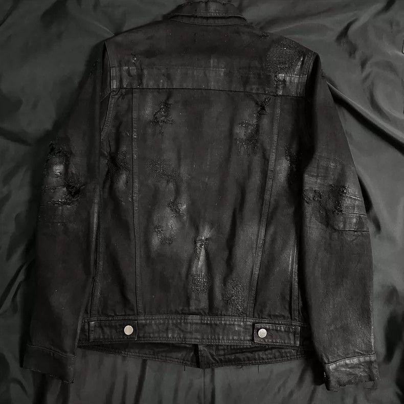 Amiri Amiri 15AW Destroyed Denim Trucker Jacket Size US M / EU 48-50 / 2 - 2 Thumbnail