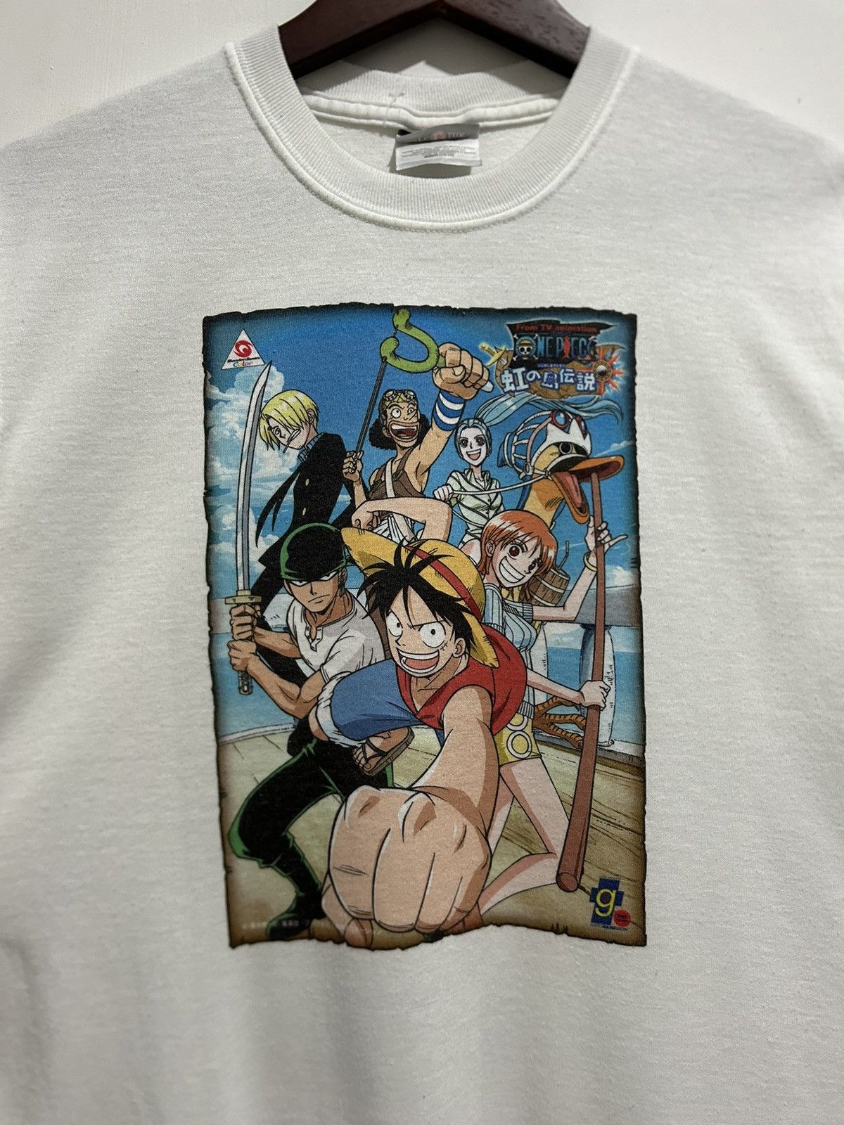 Anime Vintage One Piece Luffy Pirates Anime Promo 2000s Tee Size US S / EU 44-46 / 1 - 1 Thumbnail