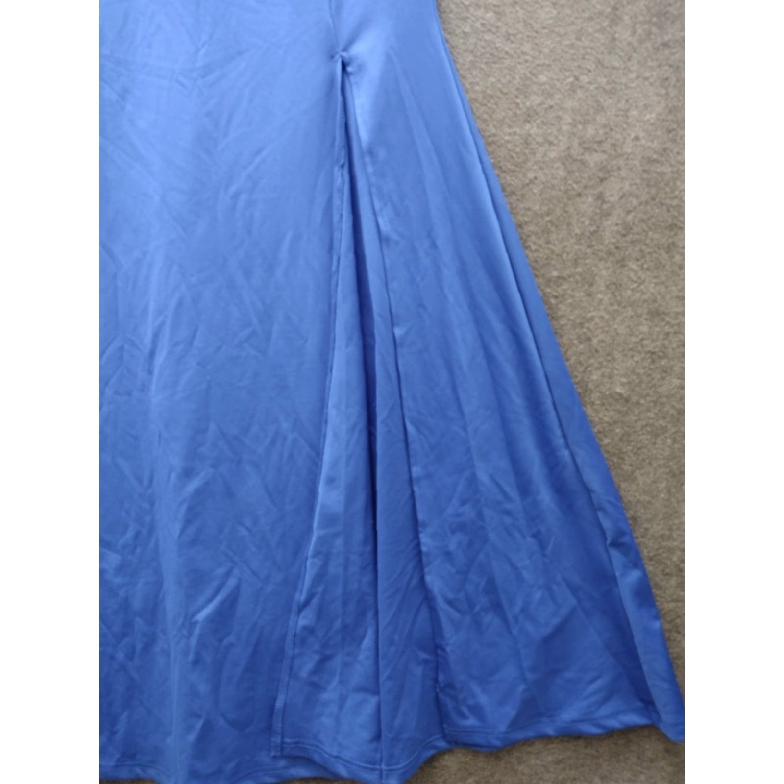 Vintage Royal Blue Off the Shoulder Bridesmaids Women's Dress 2XL Size 2X Plus Blue Off the shoulder Bridesmaids Dress Womens Royal Blue 2XL Mens? Size XXL / US 16-18 / IT 52-54 - 7 Thumbnail