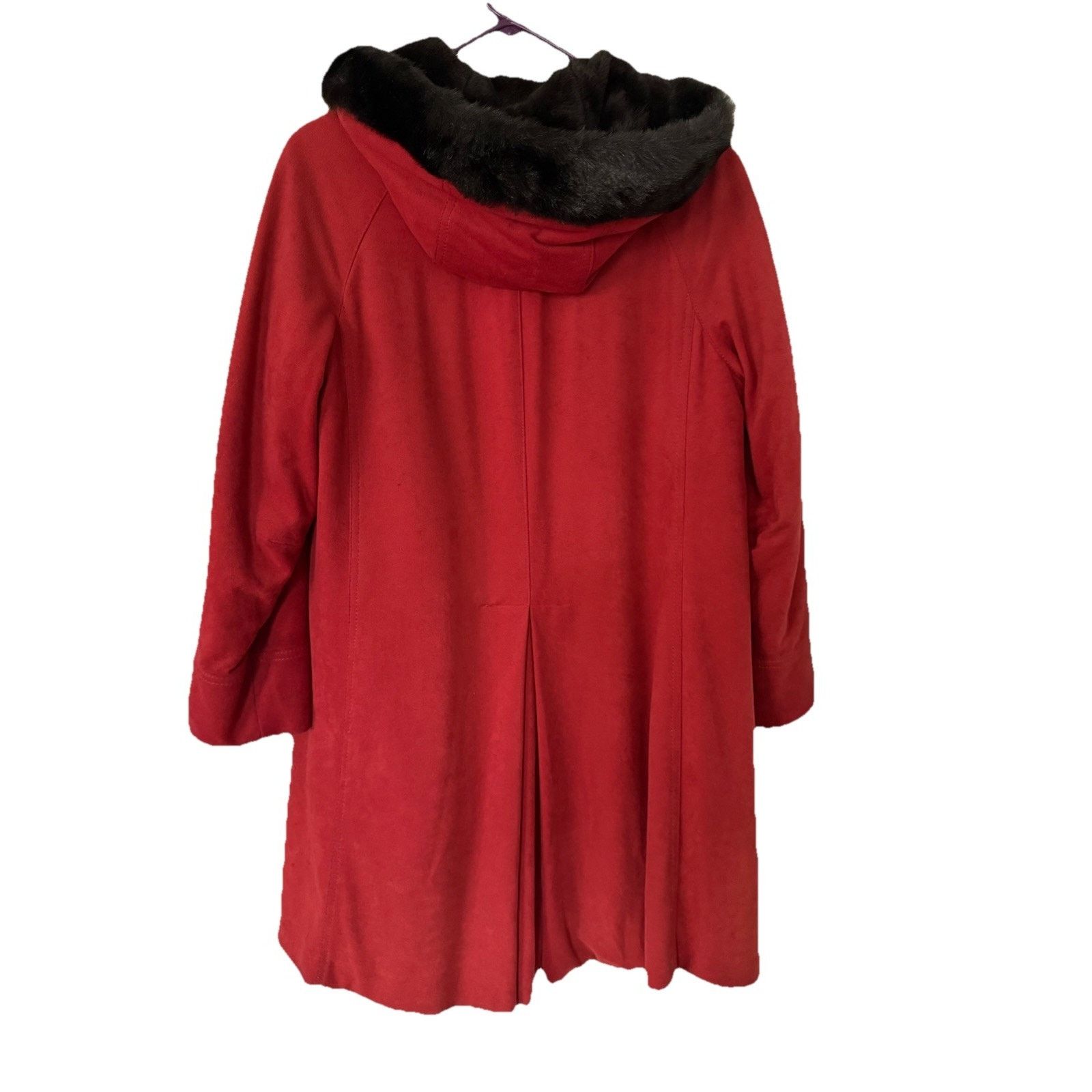 Other Vintage Forecaster Womens Jacket SZ 11/12 Maroon Fur Lined Size XL / US 12-14 / IT 48-50 - 3 Thumbnail