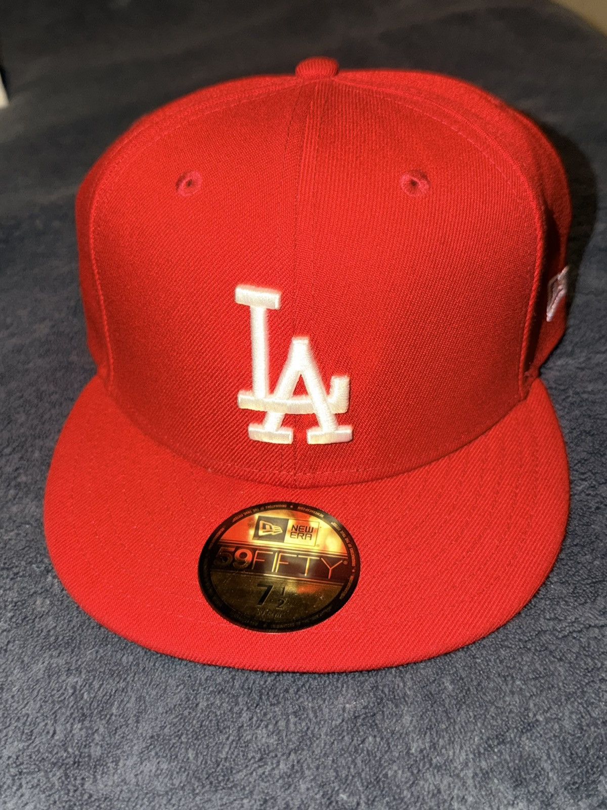 New Era Red LA Dodgers Fitted 7 1/2 Size ONE SIZE - 1 Thumbnail