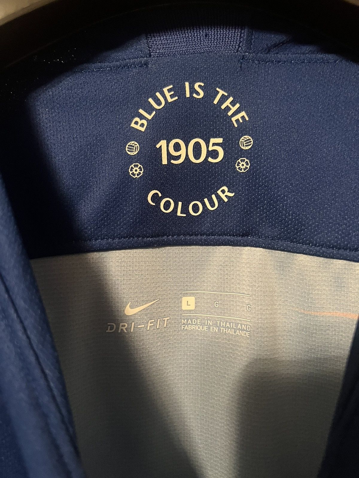 Nike Nike Chelsea 2018 Authentic Blue Jersey Sz L Size US L / EU 52-54 / 3 - 3 Thumbnail