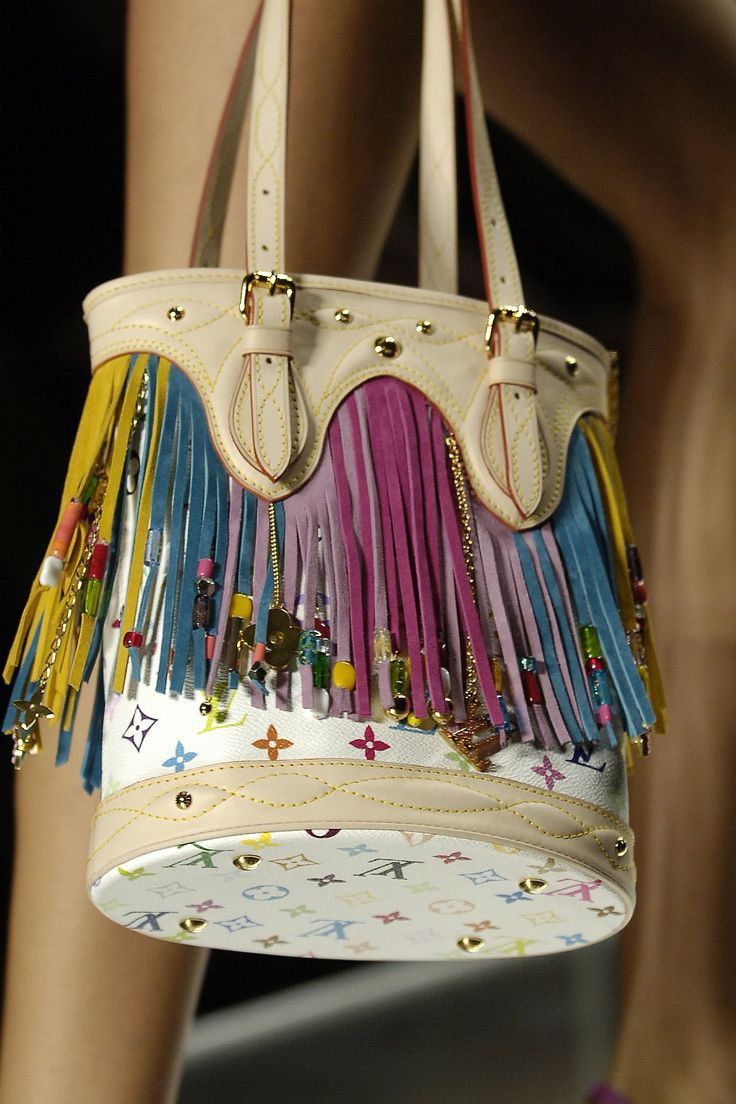 Louis Vuitton × Takashi Murakami Louis Vuitton - Murakami - SS06 - Multicolor - Fringe Bucket Size ONE SIZE - 2 Thumbnail