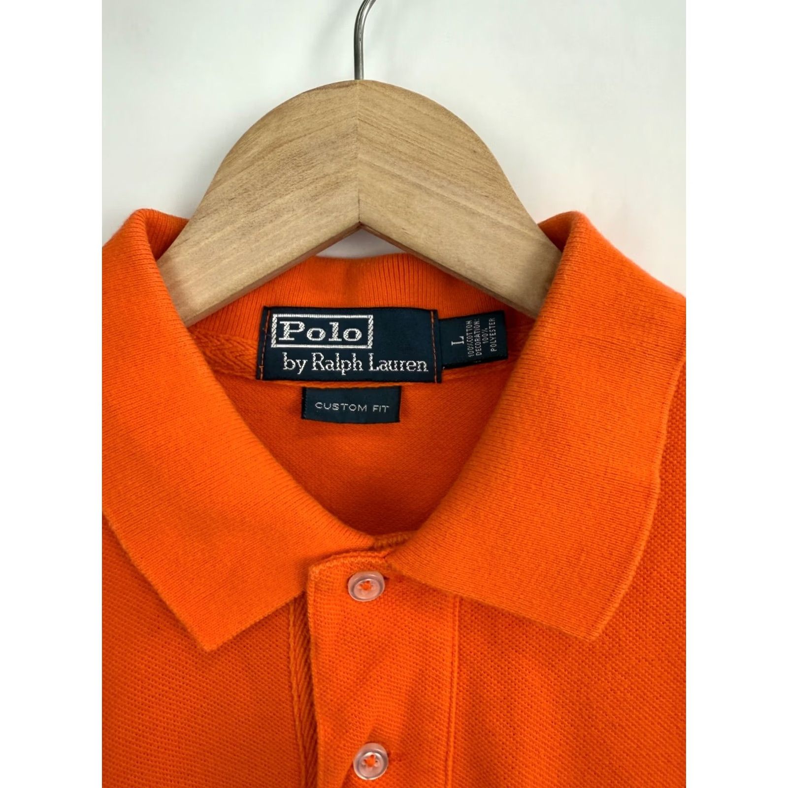 Ralph Lauren VINTAGE Polo Ralph Lauren Polo Shirt Orange L New York 90s Y2K Mens Size US L / EU 52-54 / 3 - 6 Thumbnail