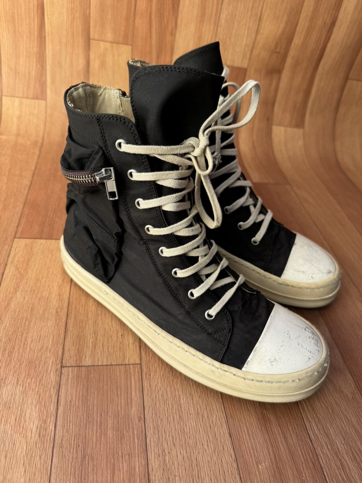 Rick Owens Drkshdw Rick owen Drkshdw Ramones Cargo sneakers Size US 9 / EU 42 - 1 Thumbnail