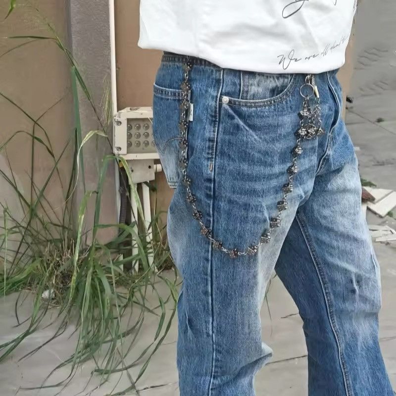 Jewelry Retro Dice Skull Pants Chain Size ONE SIZE - 3 Thumbnail
