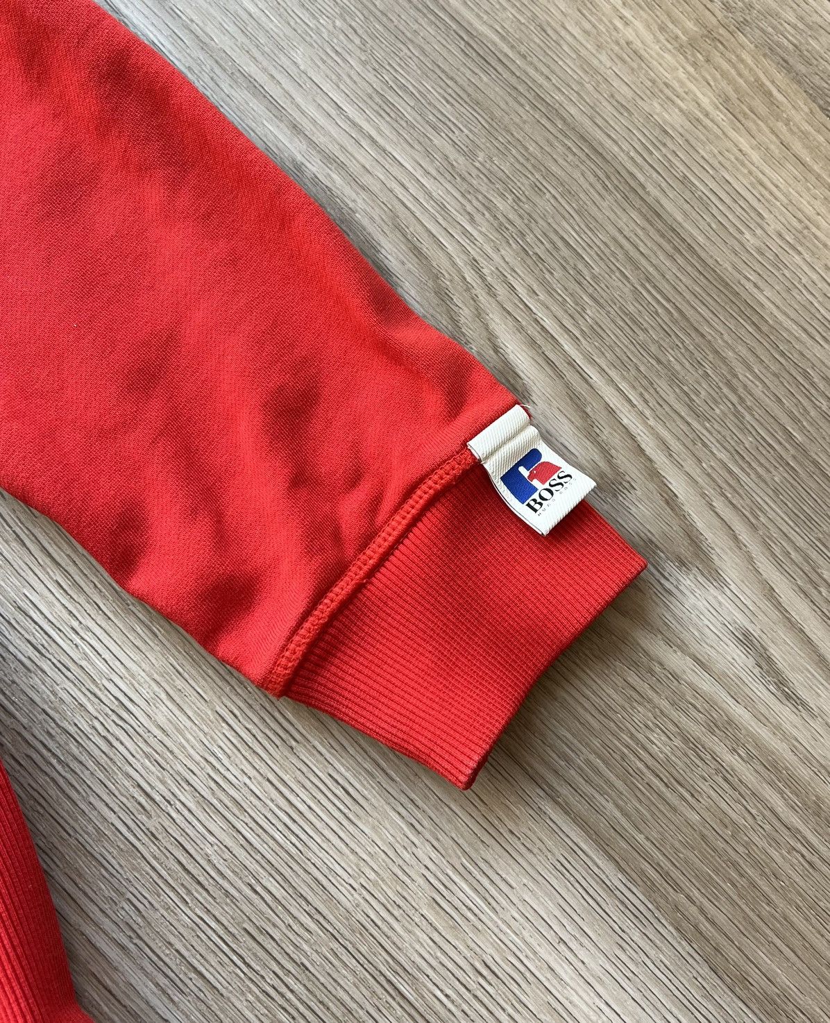 Hugo Boss × Russell Athletic Hugo Boss & Russell Athletic Red Sweatshirt Big Logo Size US S / EU 44-46 / 1 - 3 Thumbnail