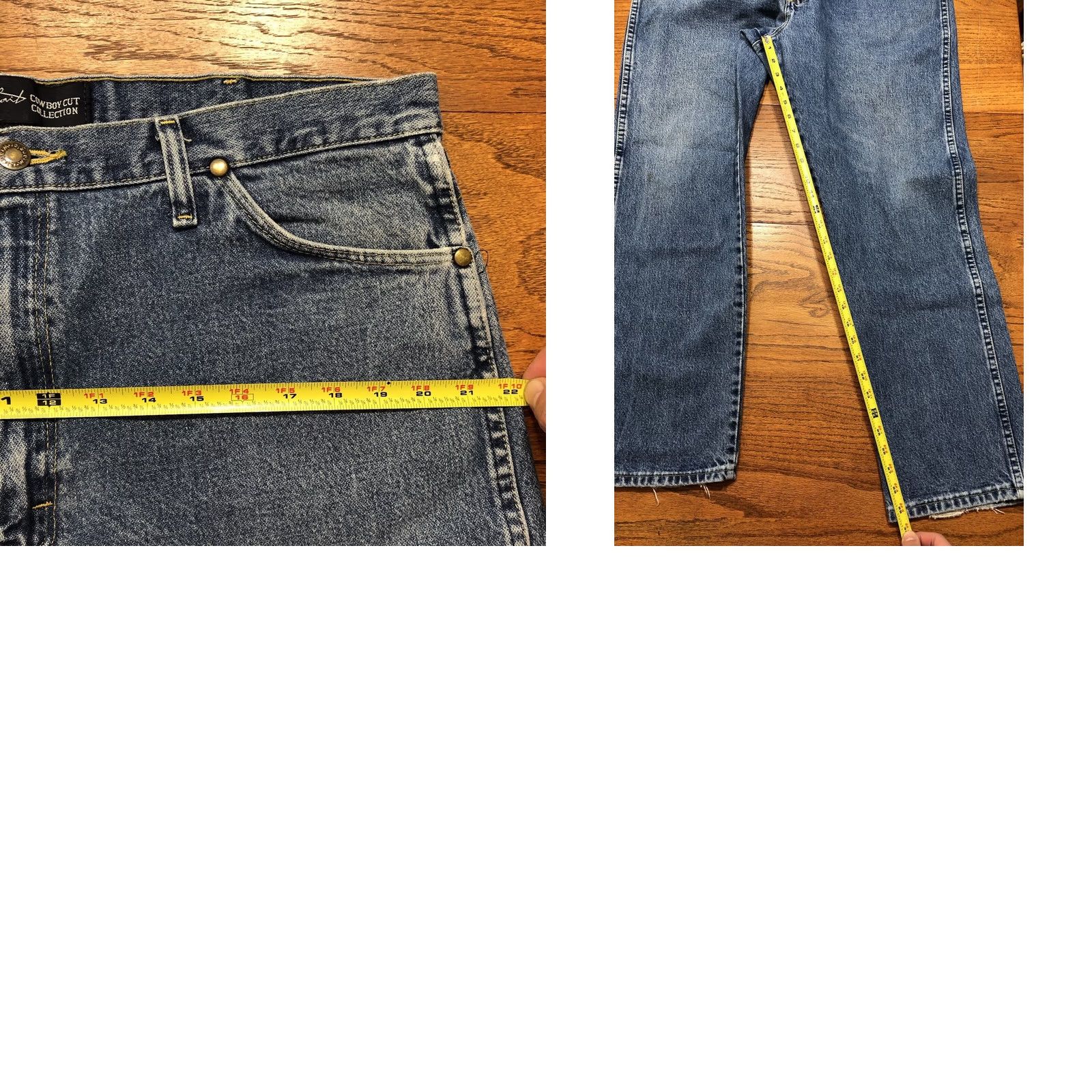 Wrangler VINTAGE Wrangler George Strait Jeans Mens 38x30 Blue Cowboy Cut Denim 90s Size US 38 / EU 54 - 9 Thumbnail