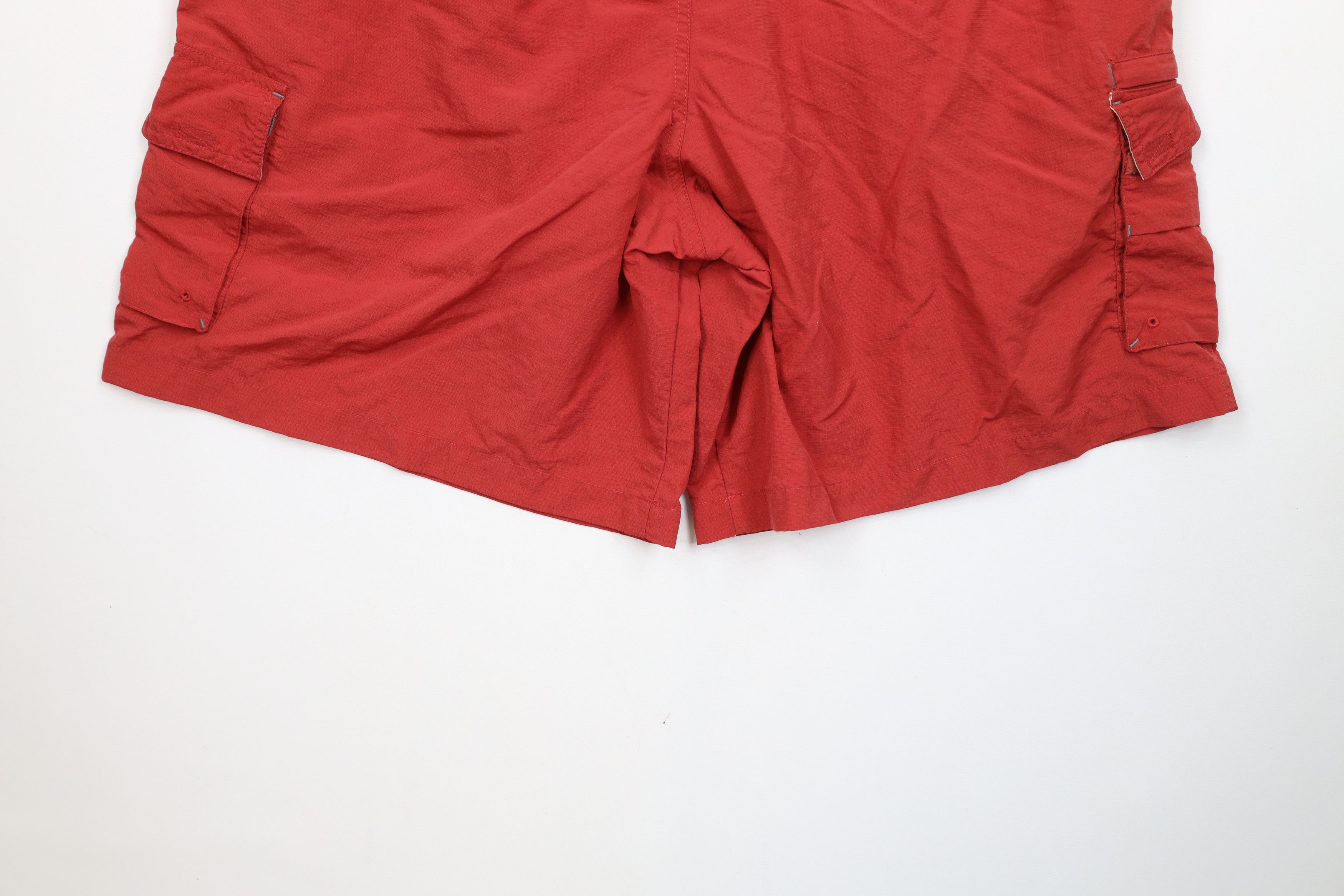 Columbia Vintage Y2K Columbia Lined Above Knee Cargo Shorts Red Size US 36 / EU 52 - 11 Thumbnail