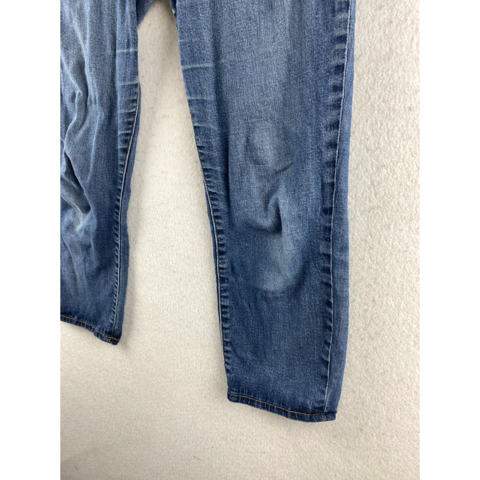 Vintage KUT from the Kloth Jeans Womens 6 Blue Capri Distressed Stretch Denim 5-Pocket Pockets Capris Size 28" / US 6 / IT 42 - 6 Thumbnail