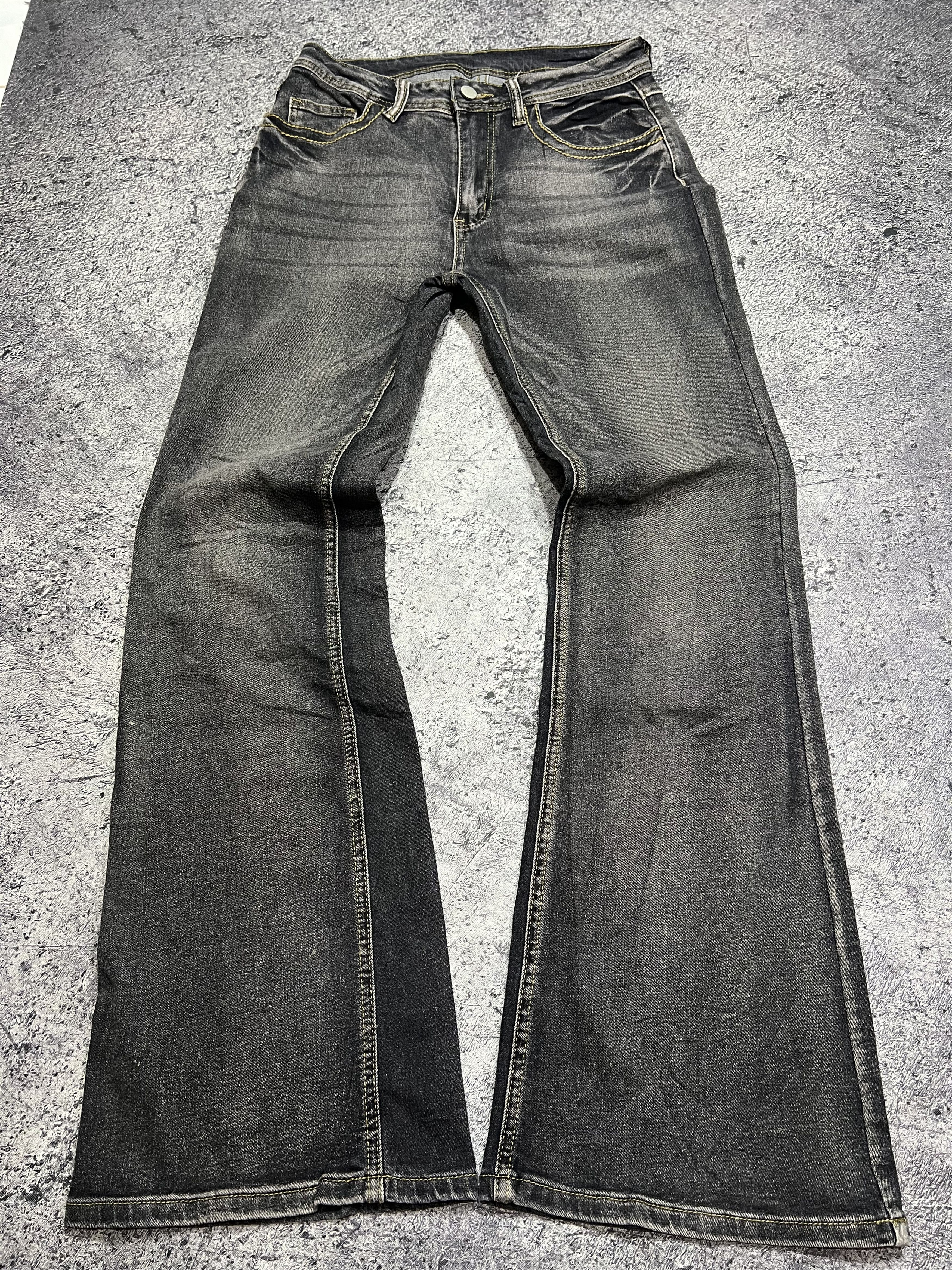 Japanese Brand 2000s Archival Hysteric Owens Cdg Flare Wash Jeans y2k Ifsix Size US 27 - 1 Thumbnail