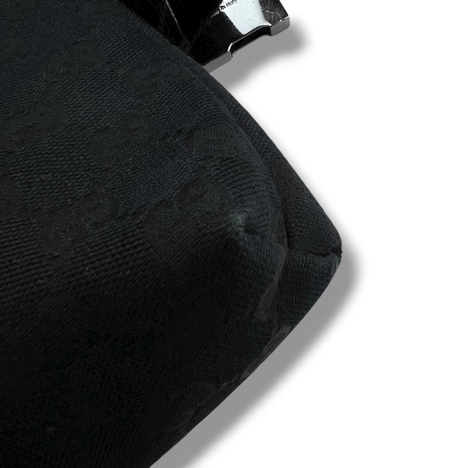 Gucci Gucci Black Monogram Waist Bag Size ONE SIZE - 4 Thumbnail