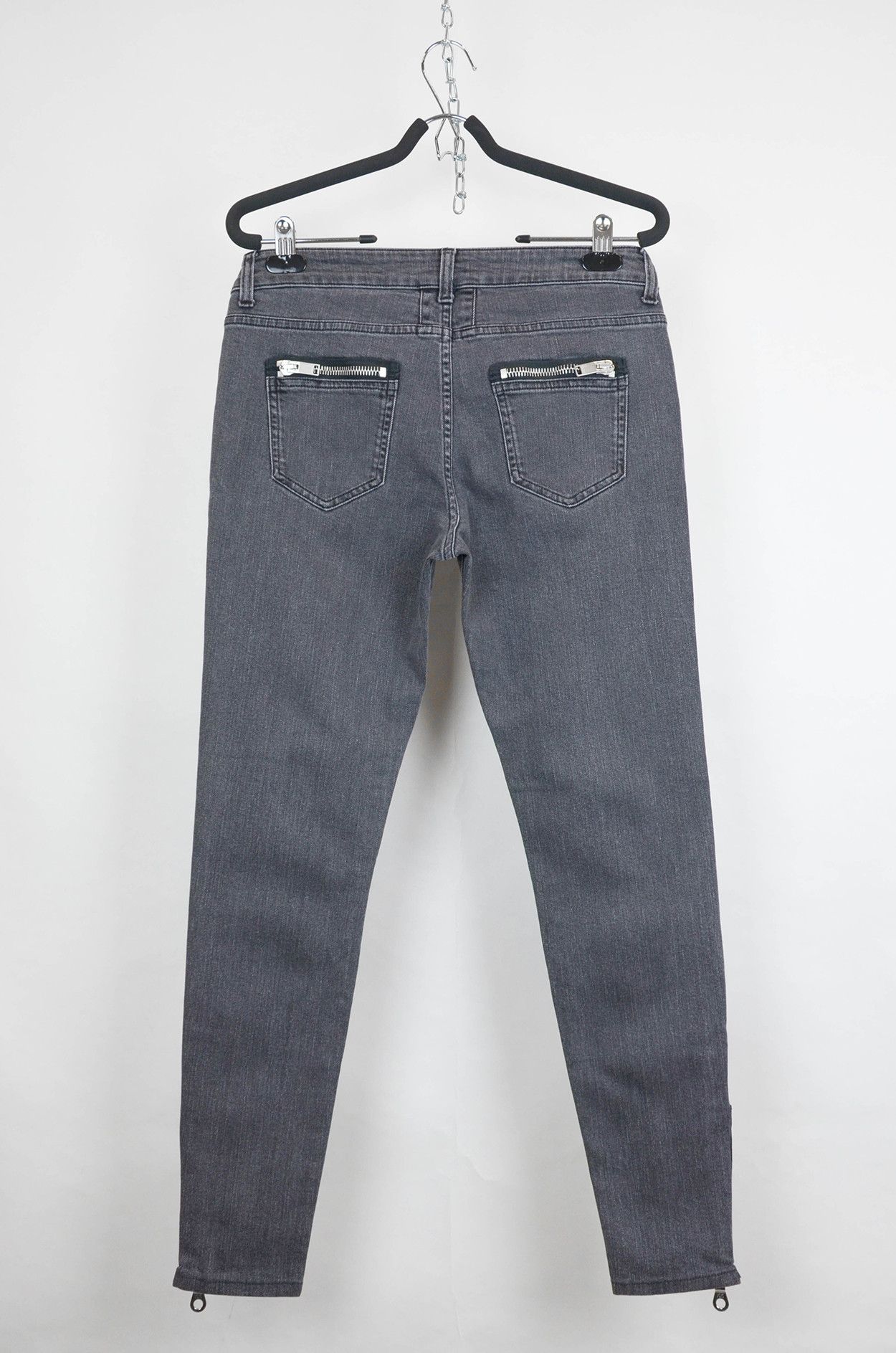 Saint Laurent Paris Saint Laurent D01 Skinny Jeans Grey Zip Hem Slim Fit - 30 Size US 30 / EU 46 - 2 Thumbnail
