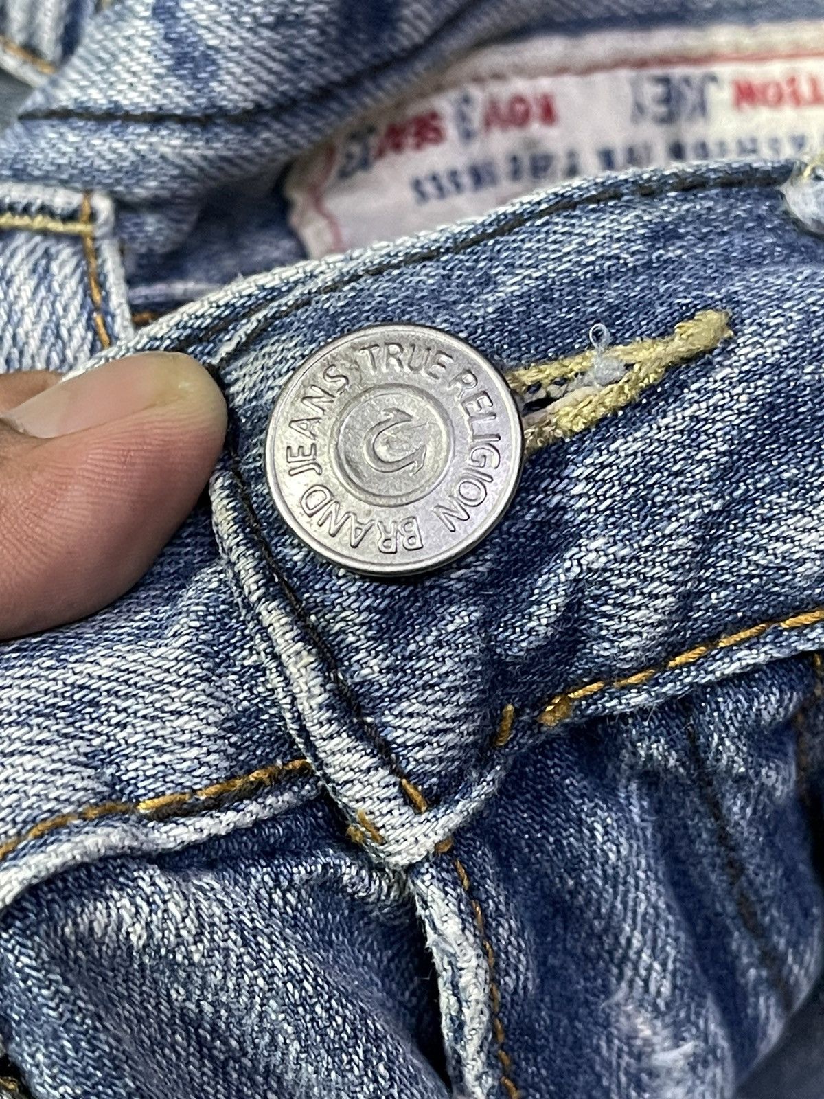 Jean × True Religion × Vintage Vintage True Religion Distressed Jean Size US 31 - 5 Thumbnail
