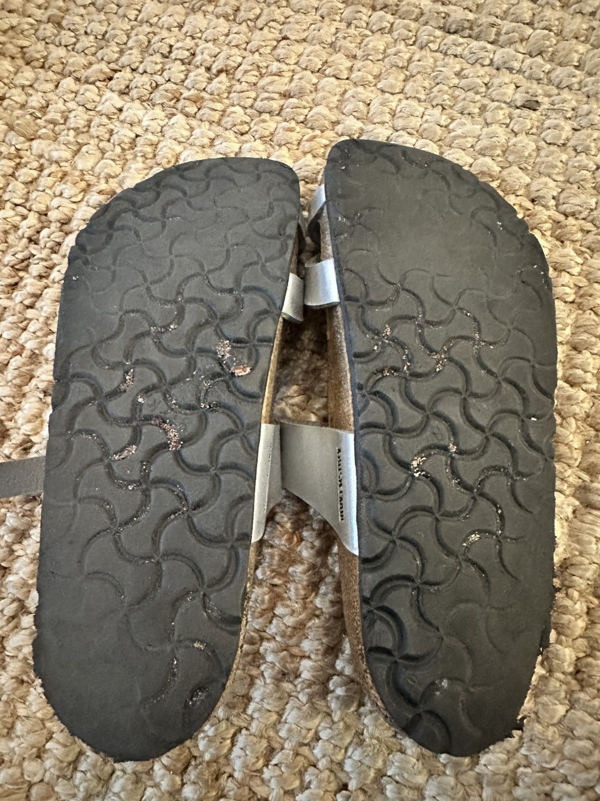 Birkenstock Birkenstock Unisex Mayari Silver Slip On Slide Sandal 40 Size US 10 / IT 40 - 7 Thumbnail