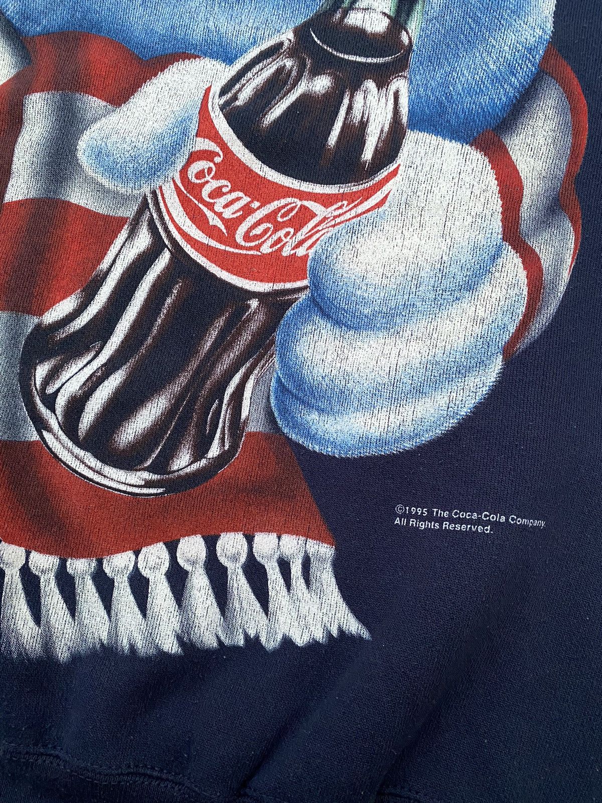 Coca Cola Vintage 90s Coca cola Sweatshirt Size US M / EU 48-50 / 2 - 8 Thumbnail