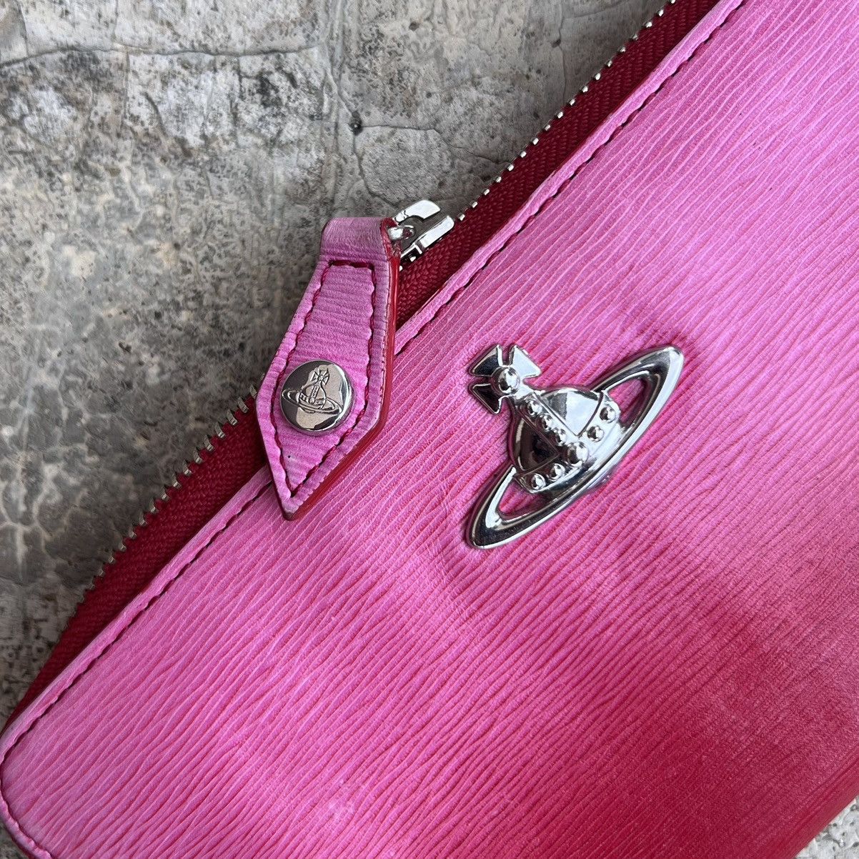 Vivienne Westwood Vivienne Westwood Long Wallet Round Zipper Polly Red Orb Size ONE SIZE - 5 Thumbnail