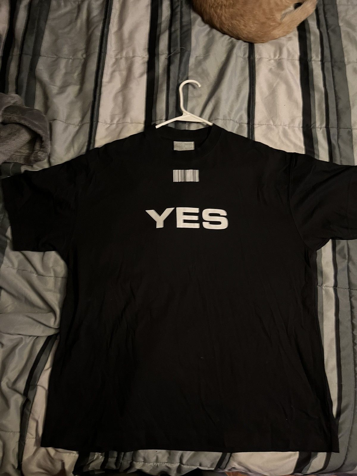 VTMNTS × Vetements VTMNTS Black 'Yes/No' T-Shirt Size US M / EU 48-50 / 2 - 1 Thumbnail