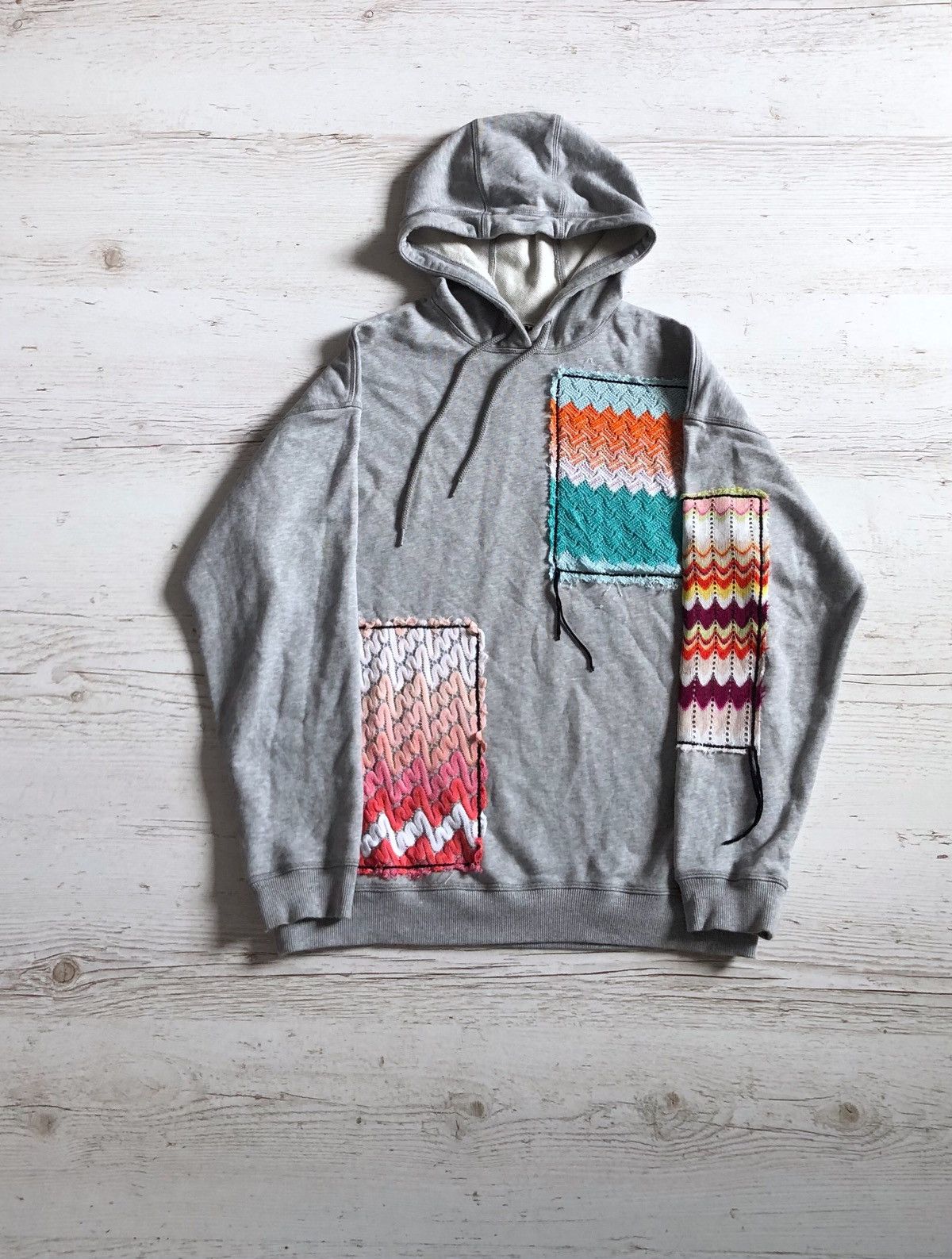 Missoni Missoni Patchwork Oversized Drawstring Hoodie Size S / US 4 / IT 40 - 1 Thumbnail