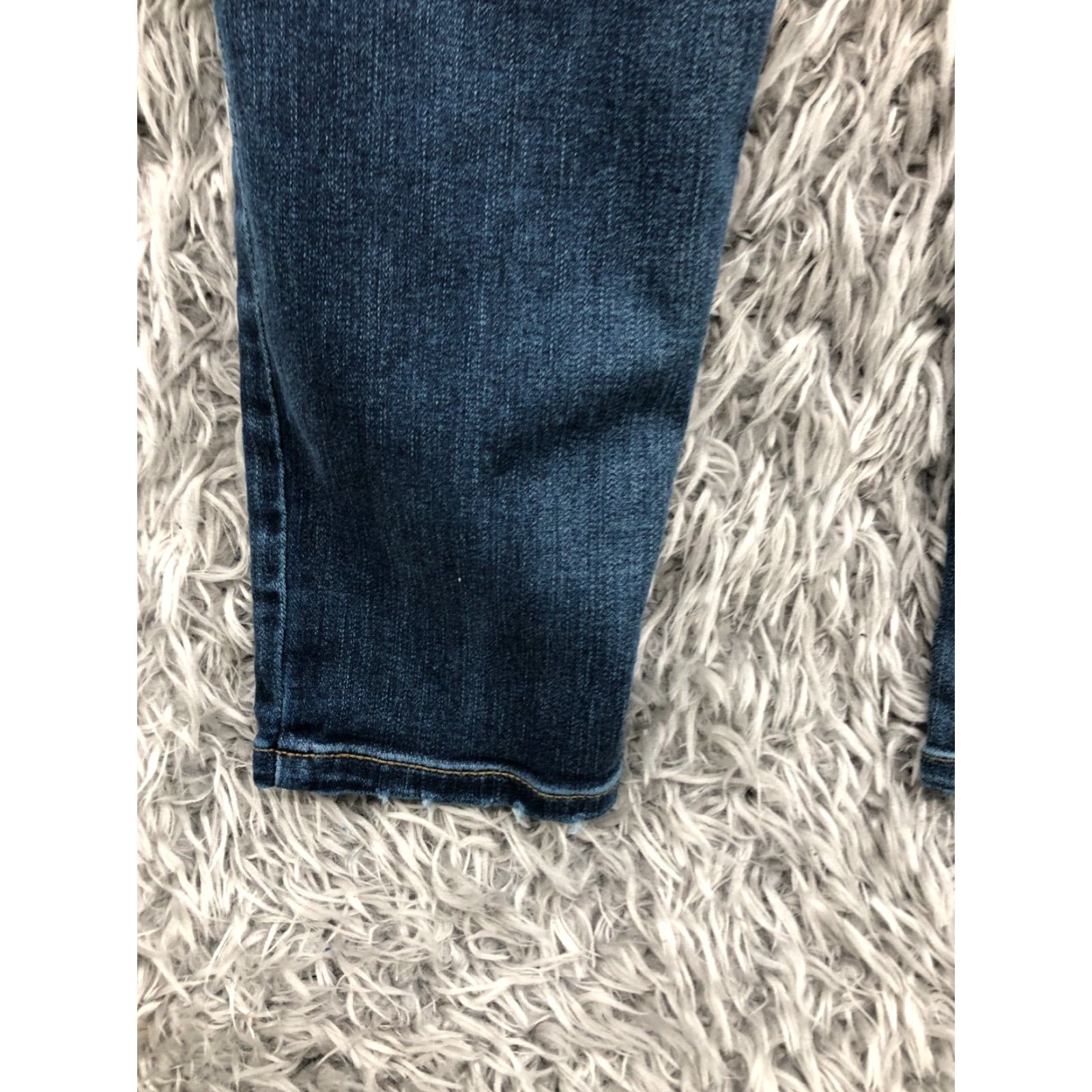 Vintage SO Jeans Skinny Jeans Blue 9 Juniors Womens Mid Rise Regular Fit 28in Waist 30in Inseam Medium Wash Denim Size 30" / US 8 / IT 44 - 7 Thumbnail