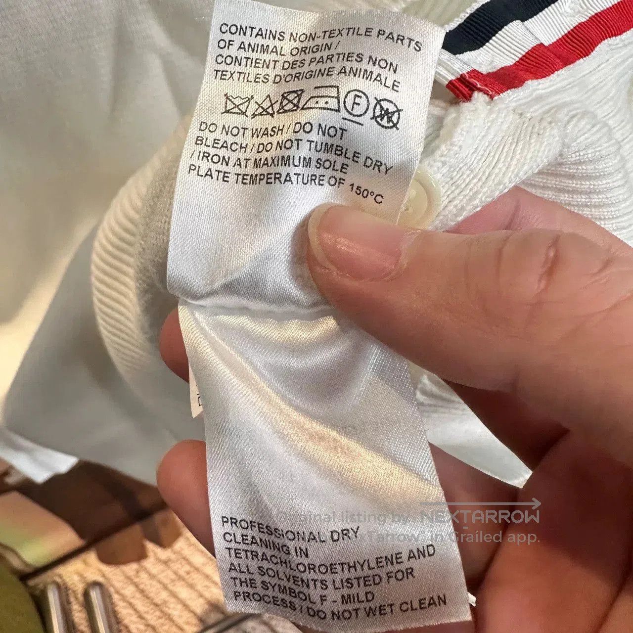 Thom Browne Thom Browne White Striped Knit Sweater 0. Size US XS / EU 42 / 0 - 4 Thumbnail