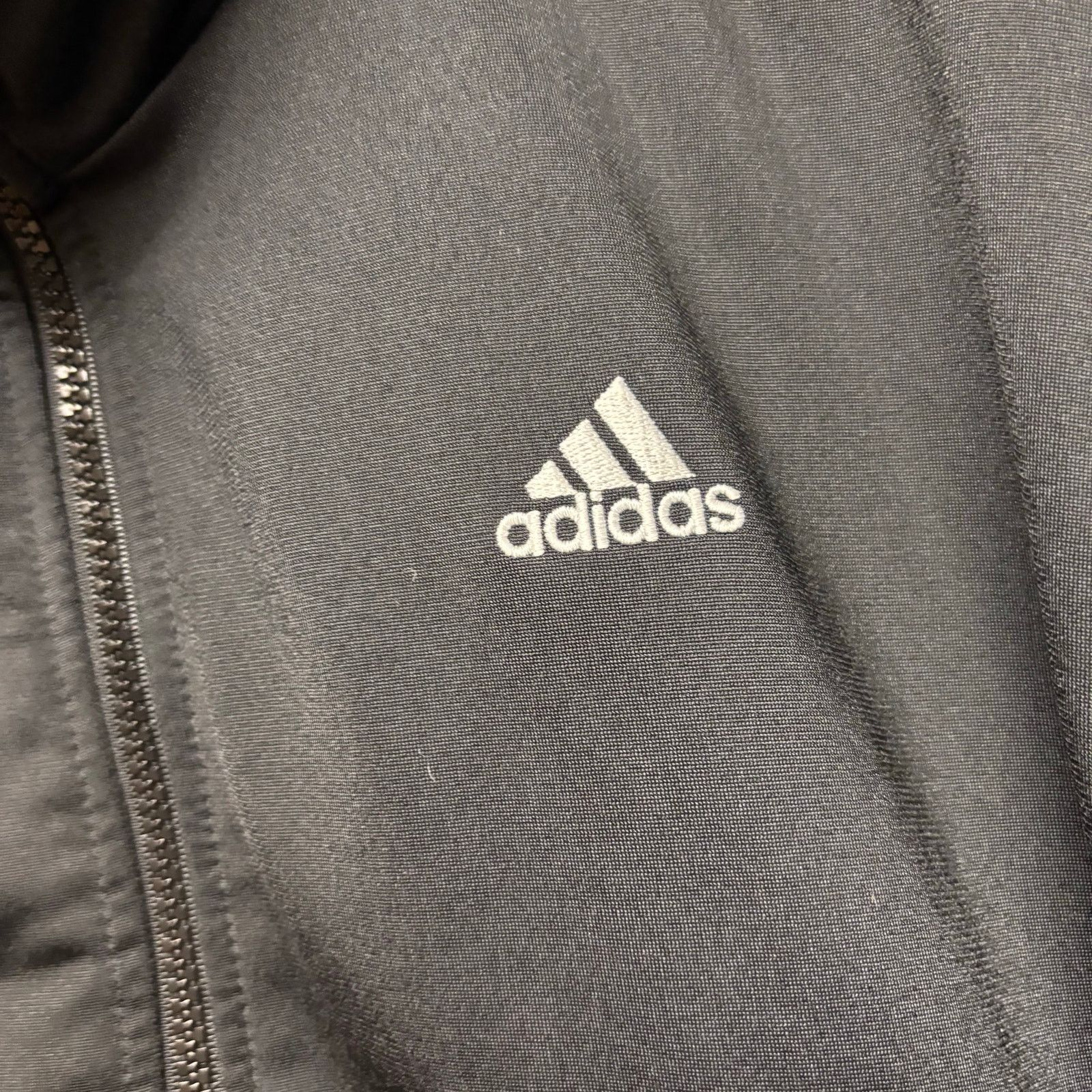 Adidas Vintage Adidas Soccer Jacket Mock Neck 3 Stripes Track LG Size US L / EU 52-54 / 3 - 5 Thumbnail