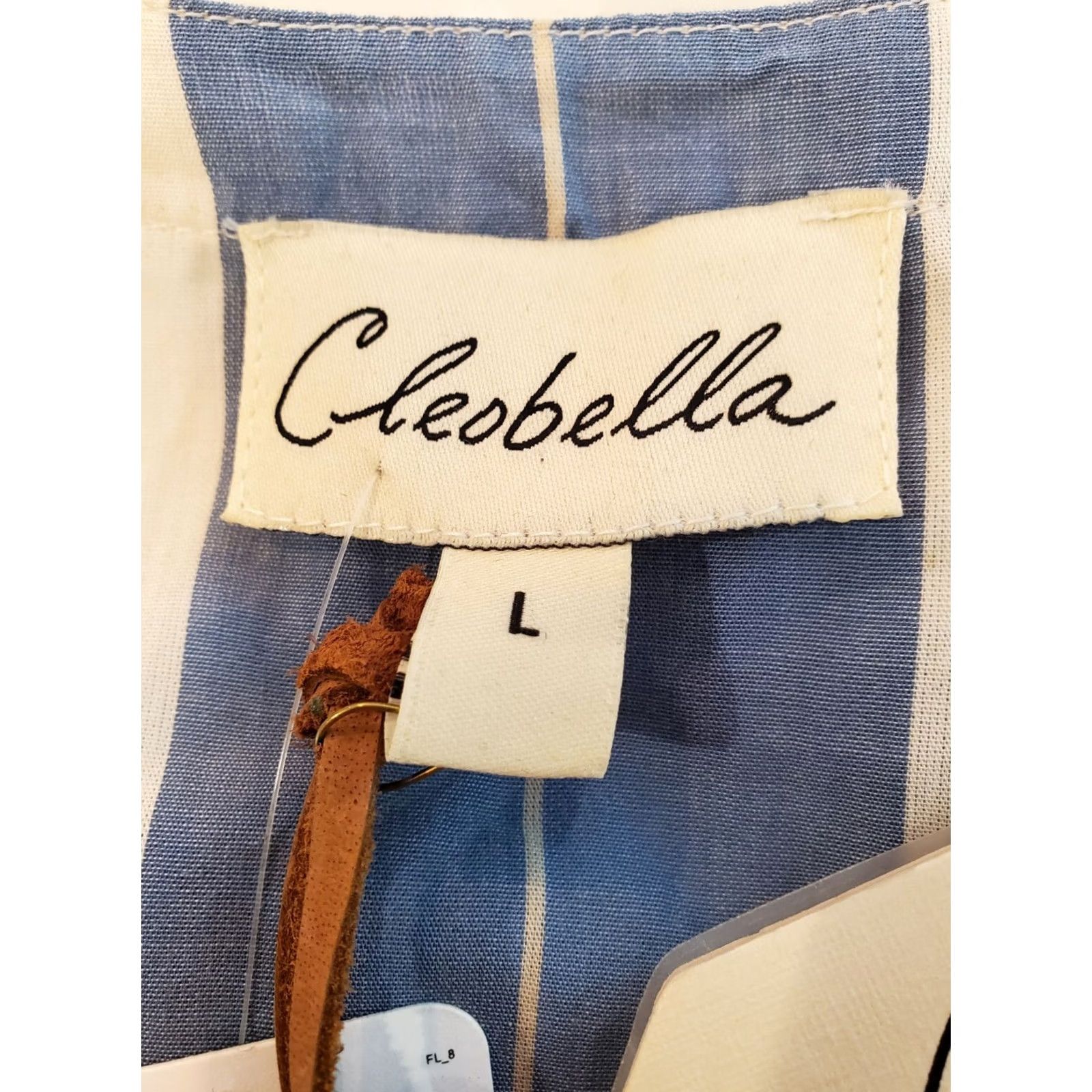 Cleobella Cleobella Jumpsuit Womens L Multicolor (Blue Free People Canela Striped Cotton India Women New Size 36" / US 14 / IT 50 - 7 Thumbnail