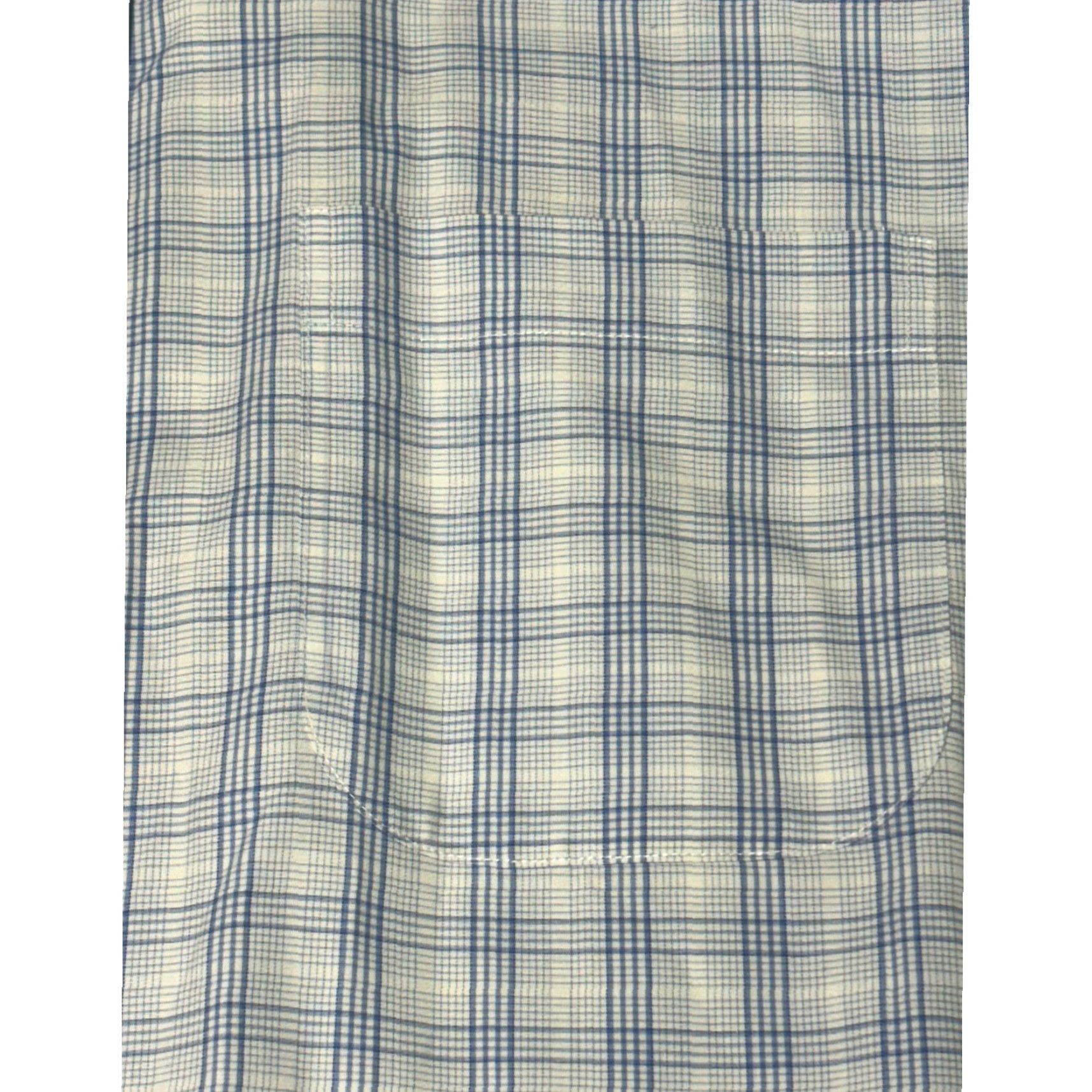 Brooks Brothers Brooks Brothers Mens Dress Shirt Plaid Non Iron Traditional Fit 17in Blue White Long Sleeve Barrel Cuff Pocket Collared Size 46R - 2 Thumbnail