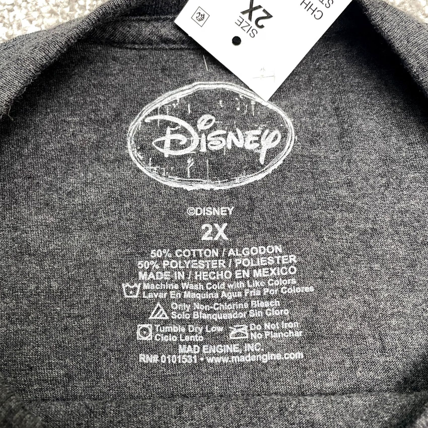 Disney Disney Belle Graphic T-Shirt Unisex 2X Gray Crew Neck NWT Sharonops Size XXL / US 16-18 / IT 52-54 - 4 Thumbnail