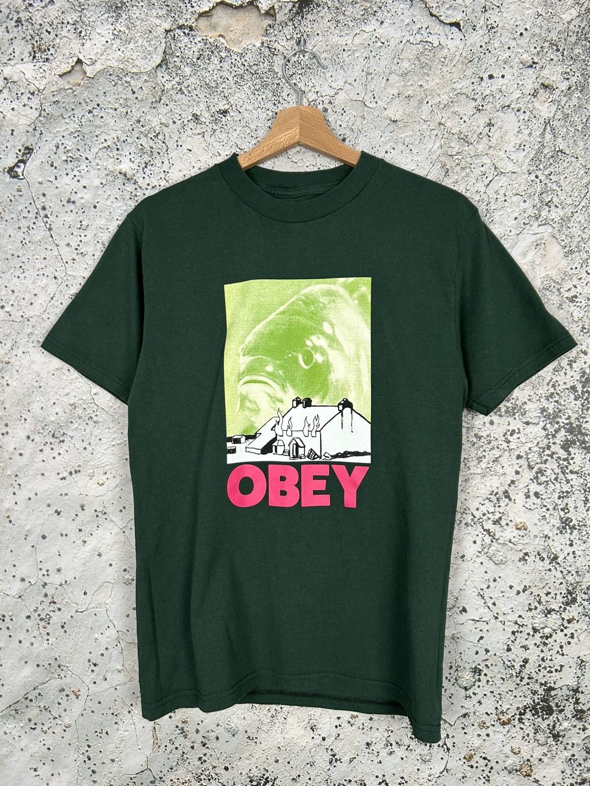 Obey Obey Vintage Graphic Tee Rap Baggy Streetwear Hype Grunge Size US S / EU 44-46 / 1 - 1 Thumbnail