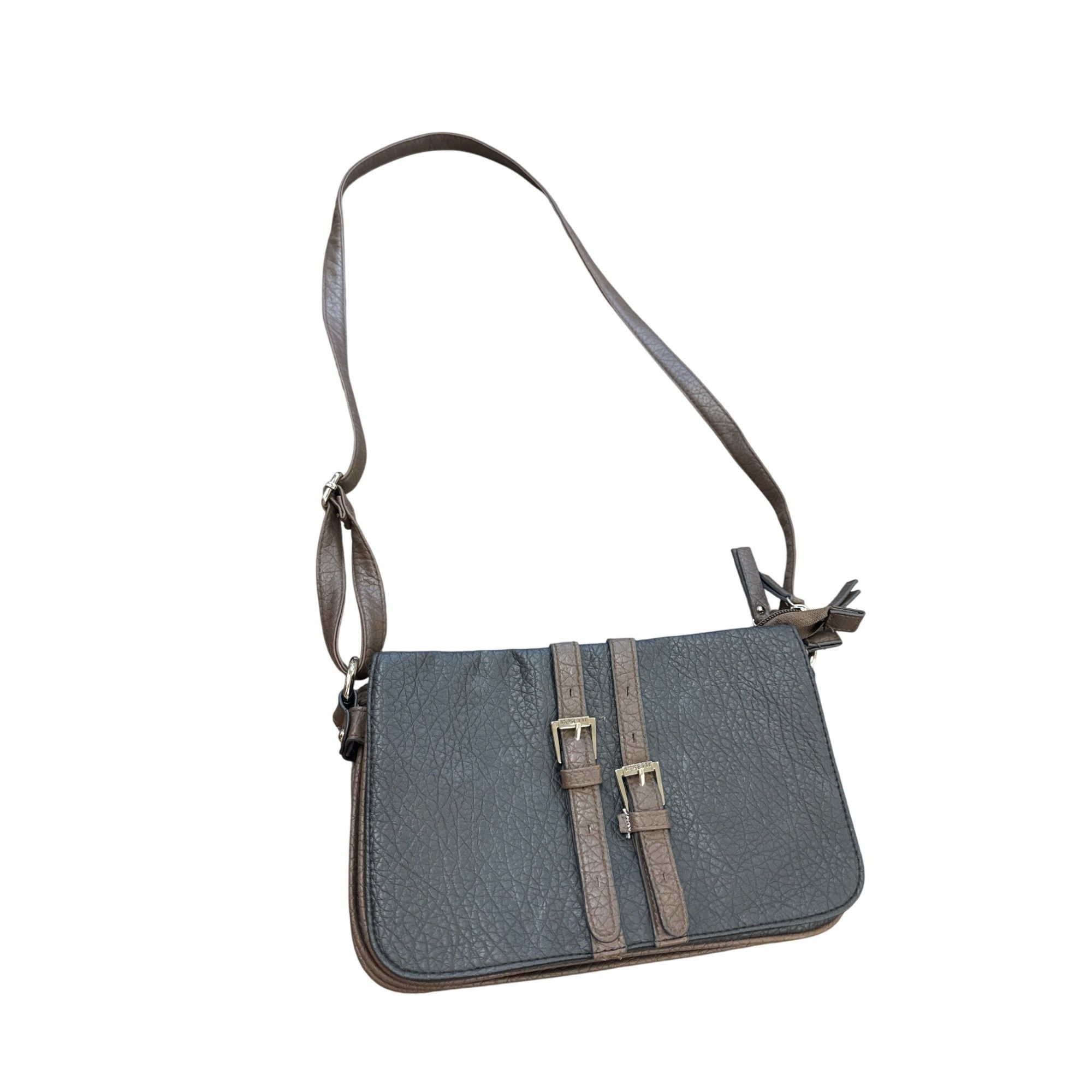 Designer Rosetti Womens Brown Leather Crossbody Bag purse With Adjus Size ONE SIZE - 1 Thumbnail