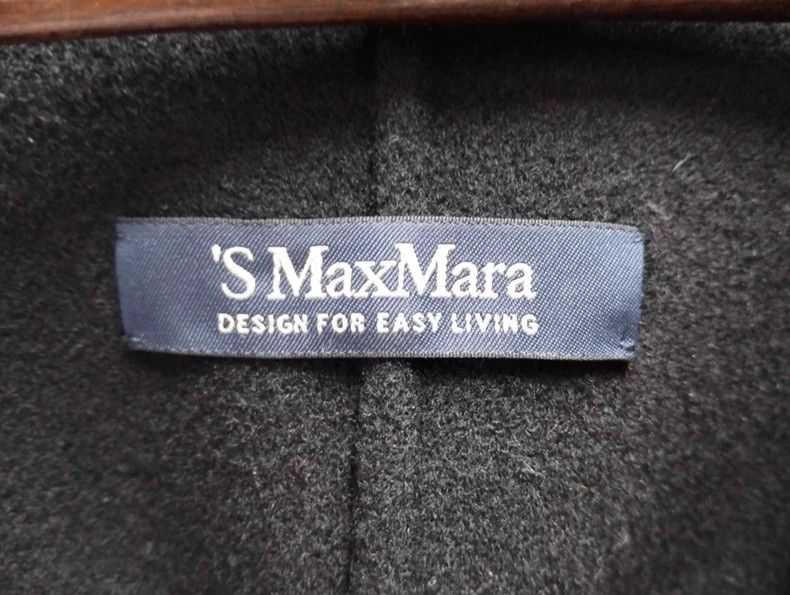 Max Mara Black double-breasted wool coat